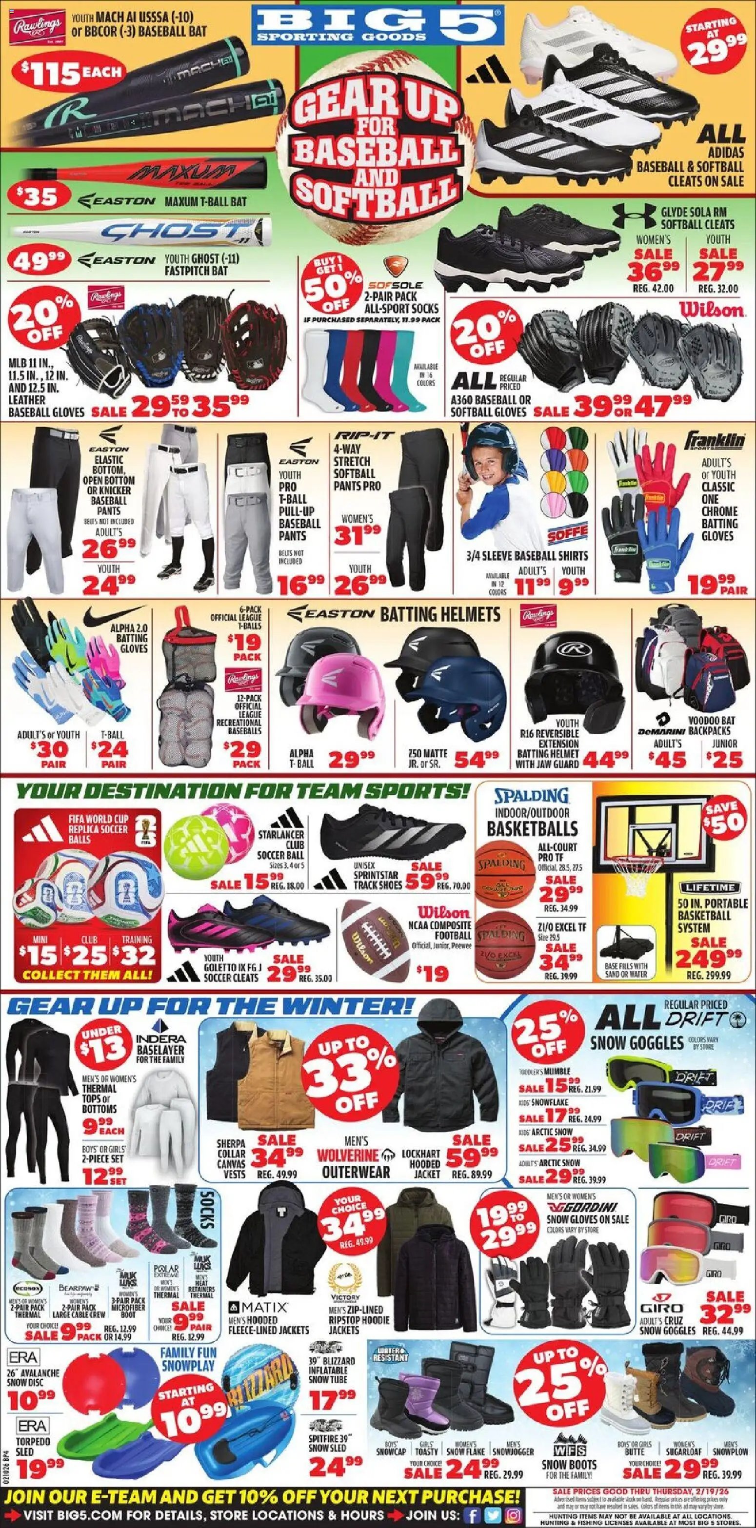 Big 5 Sporting Goods Weekly Ad