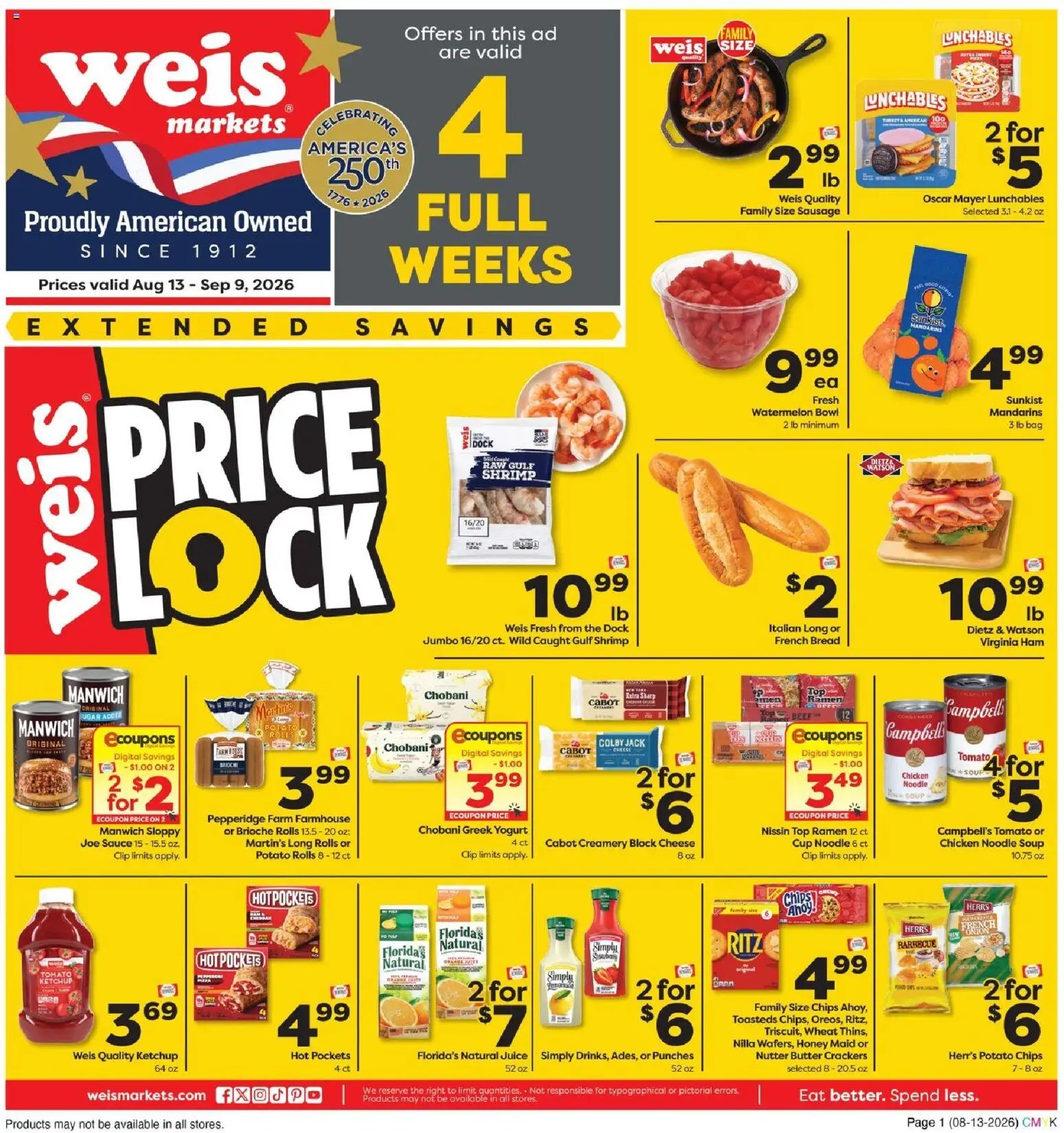 Weis Monthly Ad