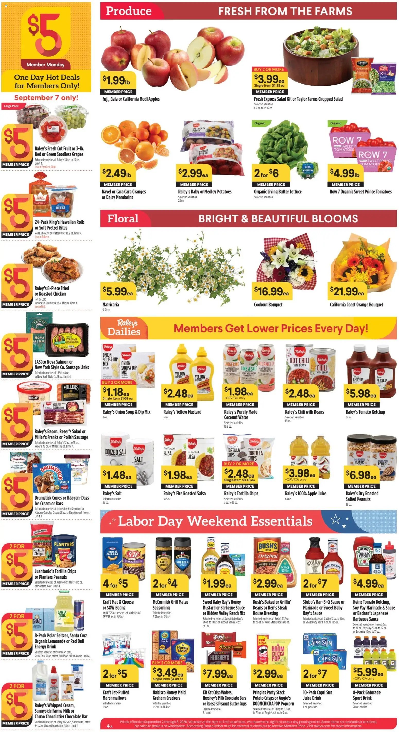 Raley's - Raley's Weekly Ad 9/2-9/8
