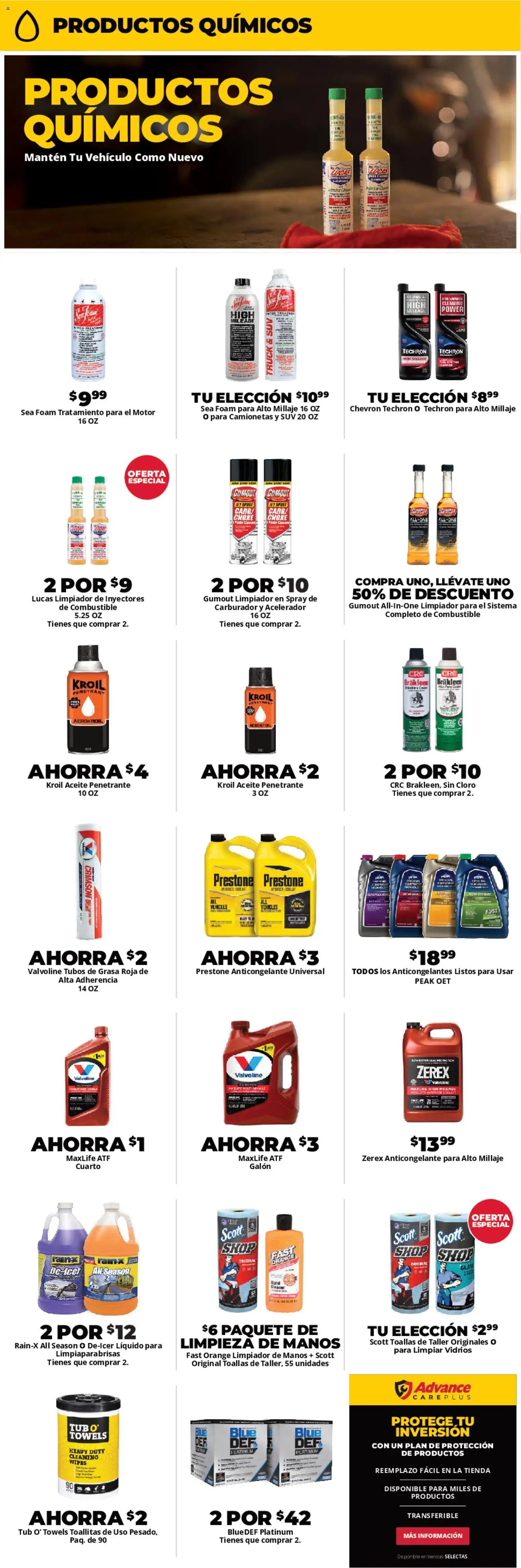 Advance Auto Parts Sales Ad - Spanish