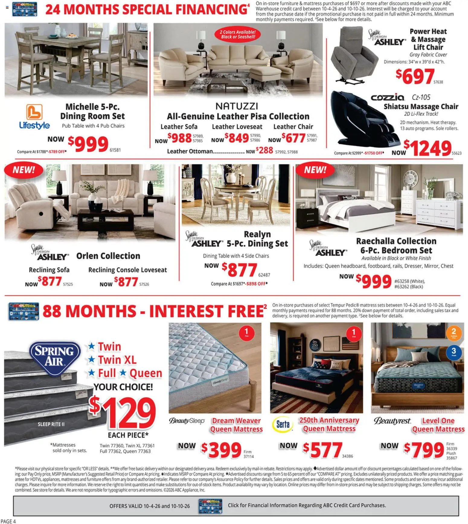ABC Warehouse Weekly Ad