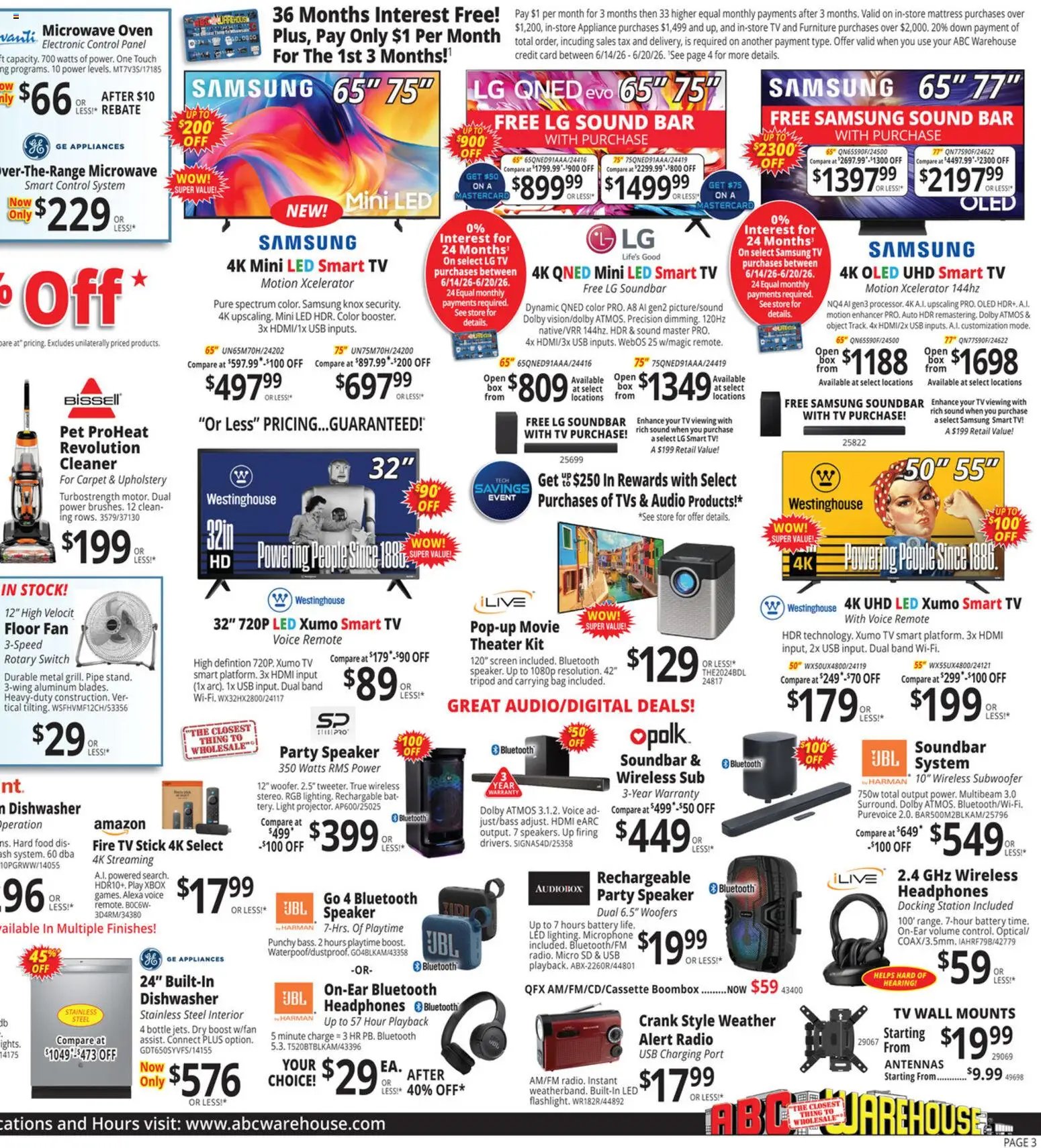 ABC Warehouse Weekly Ad