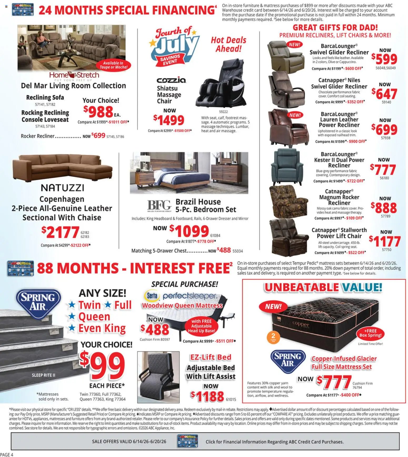 ABC Warehouse Weekly Ad