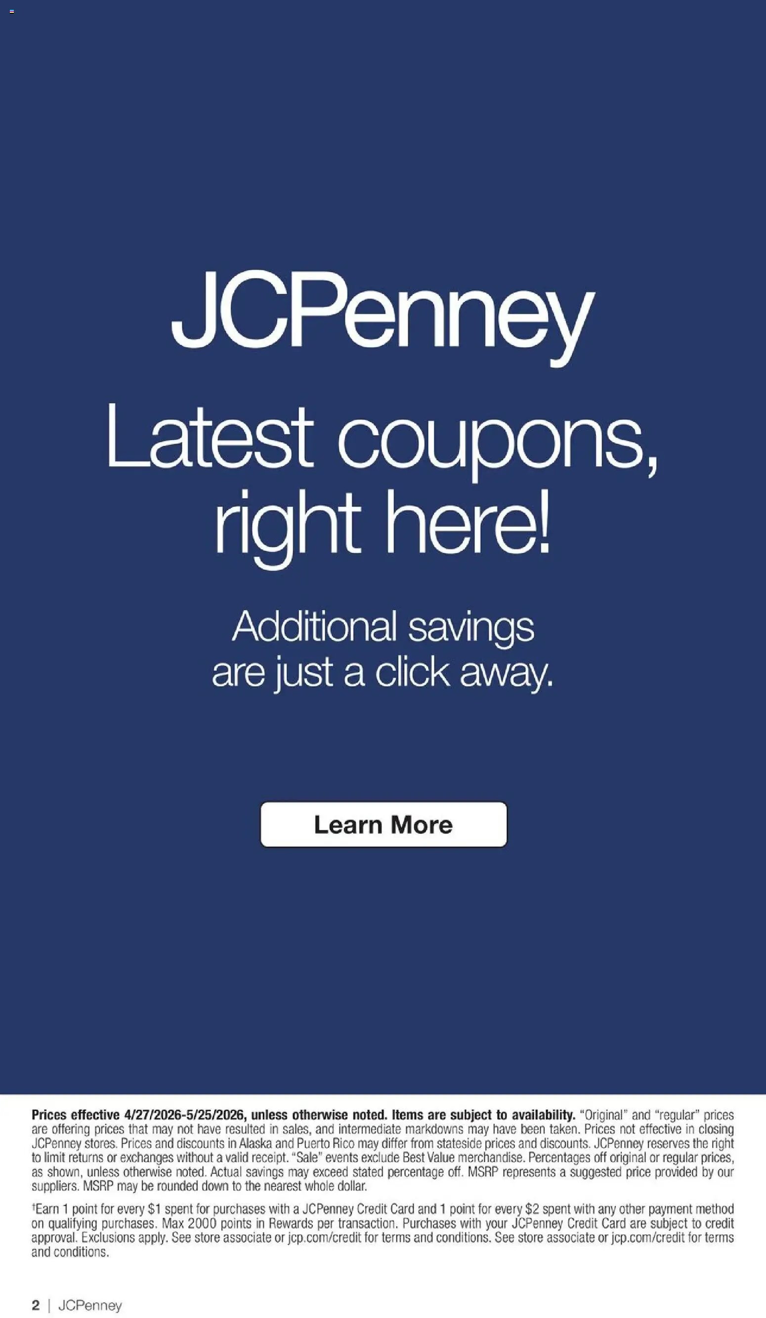 JCPenney Memorial Day Home Sale