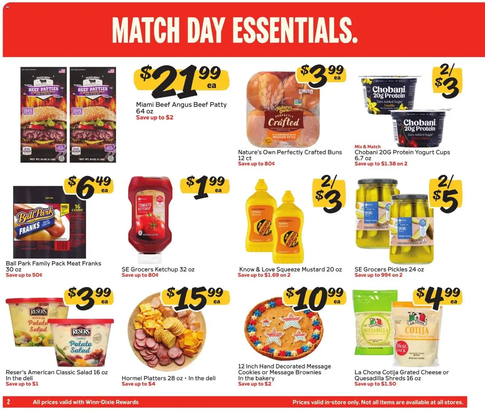 Winn Dixie In-Store Flyer