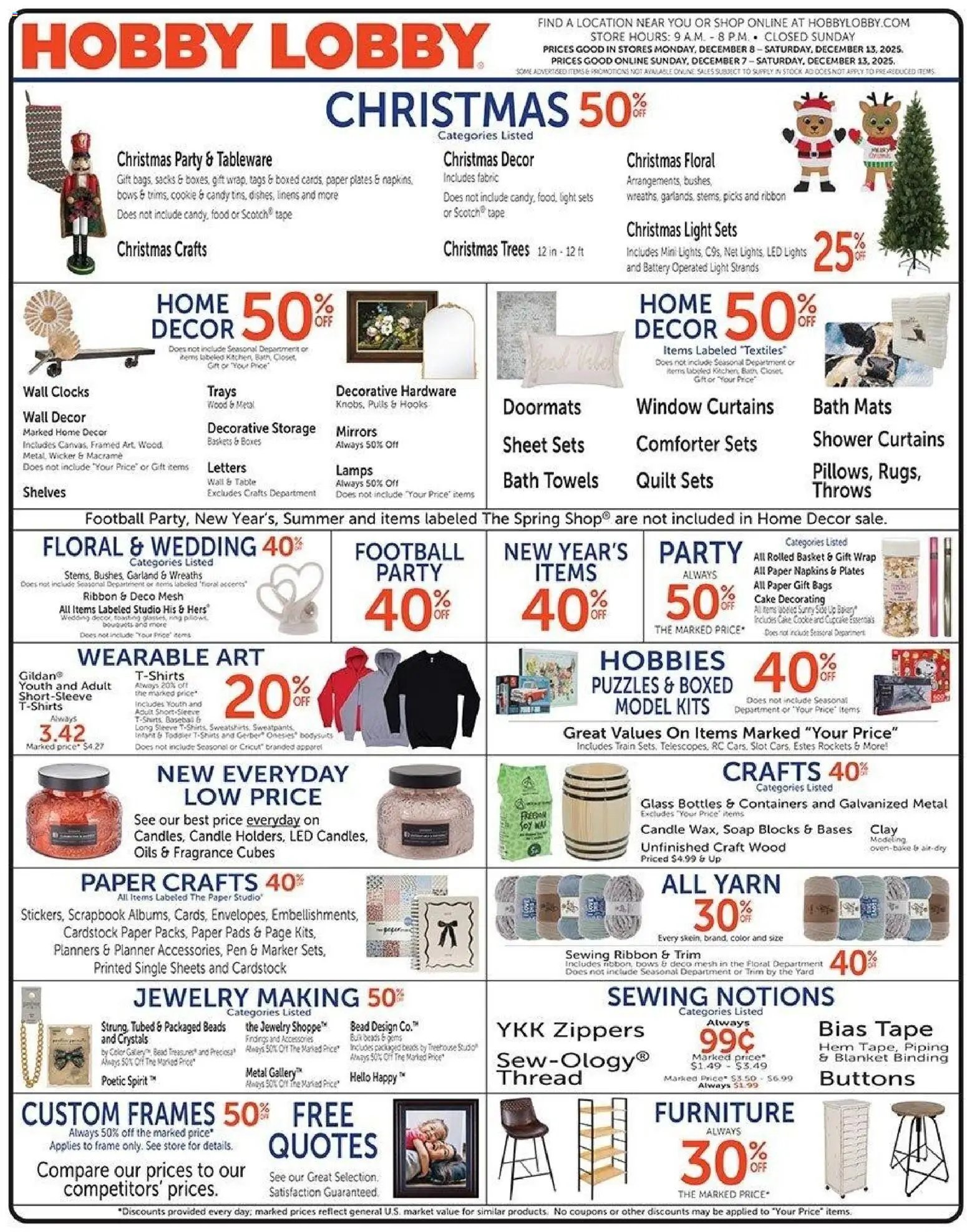 Hobby Lobby Weekly Ad