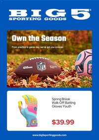 Big 5 Sporting Goods Weekly Ad