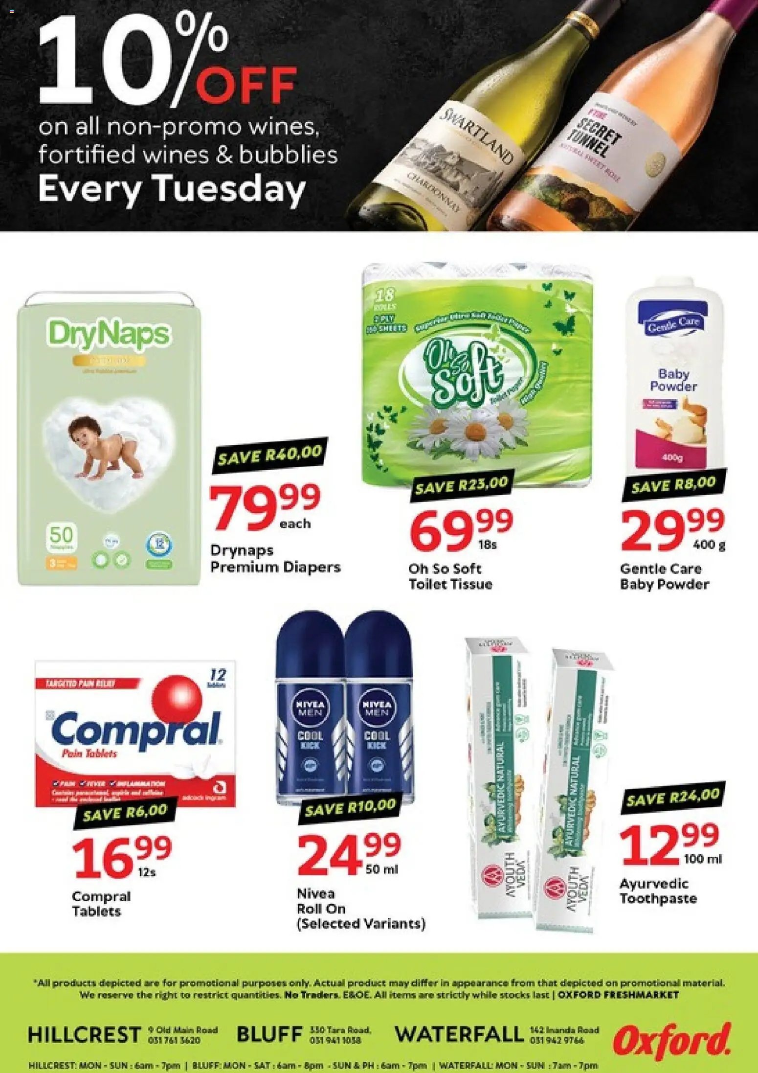 Oxford Freshmarket Tuesday Sale