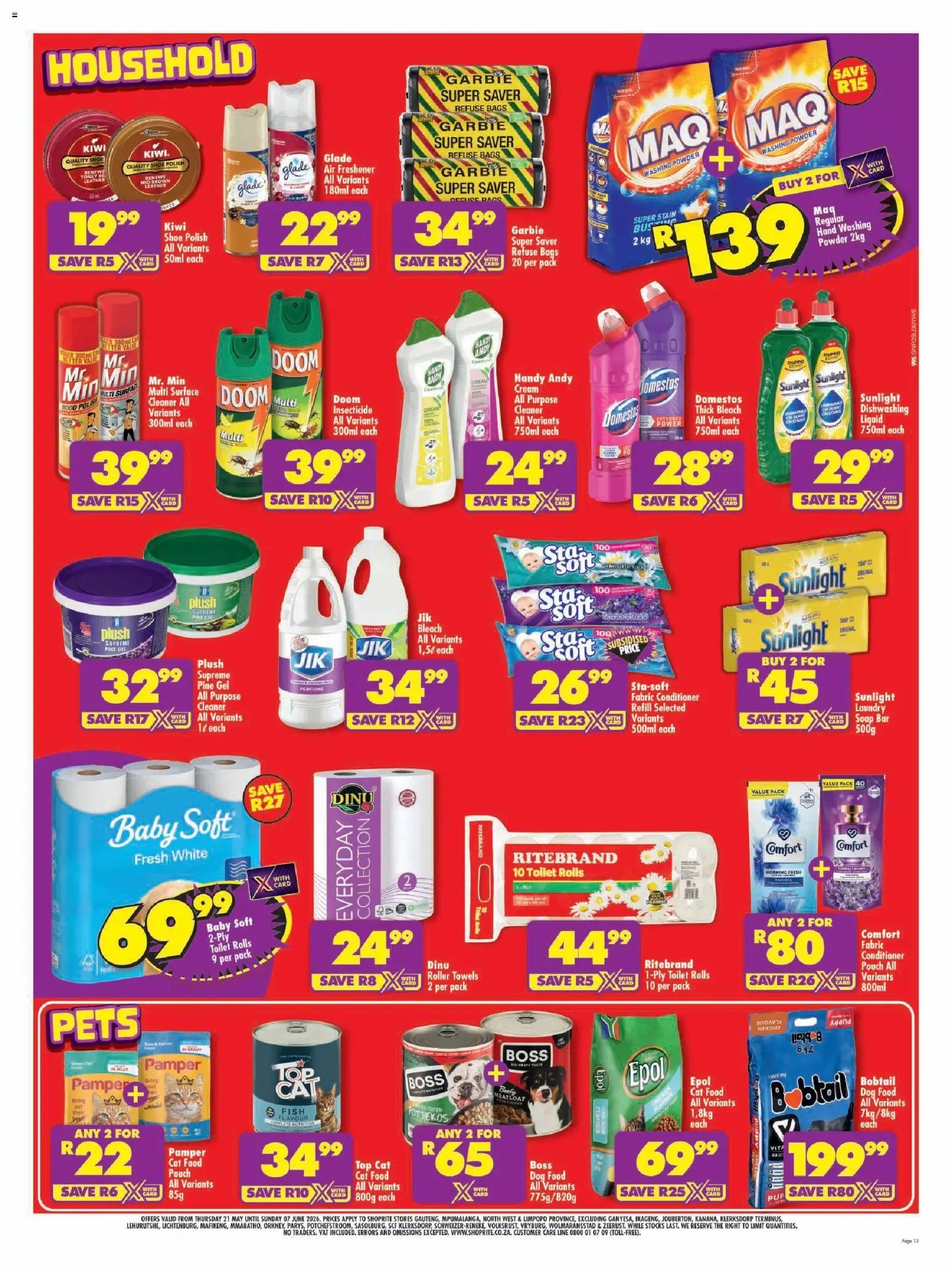 Shoprite - Gauteng - Low Price Lowduuuma