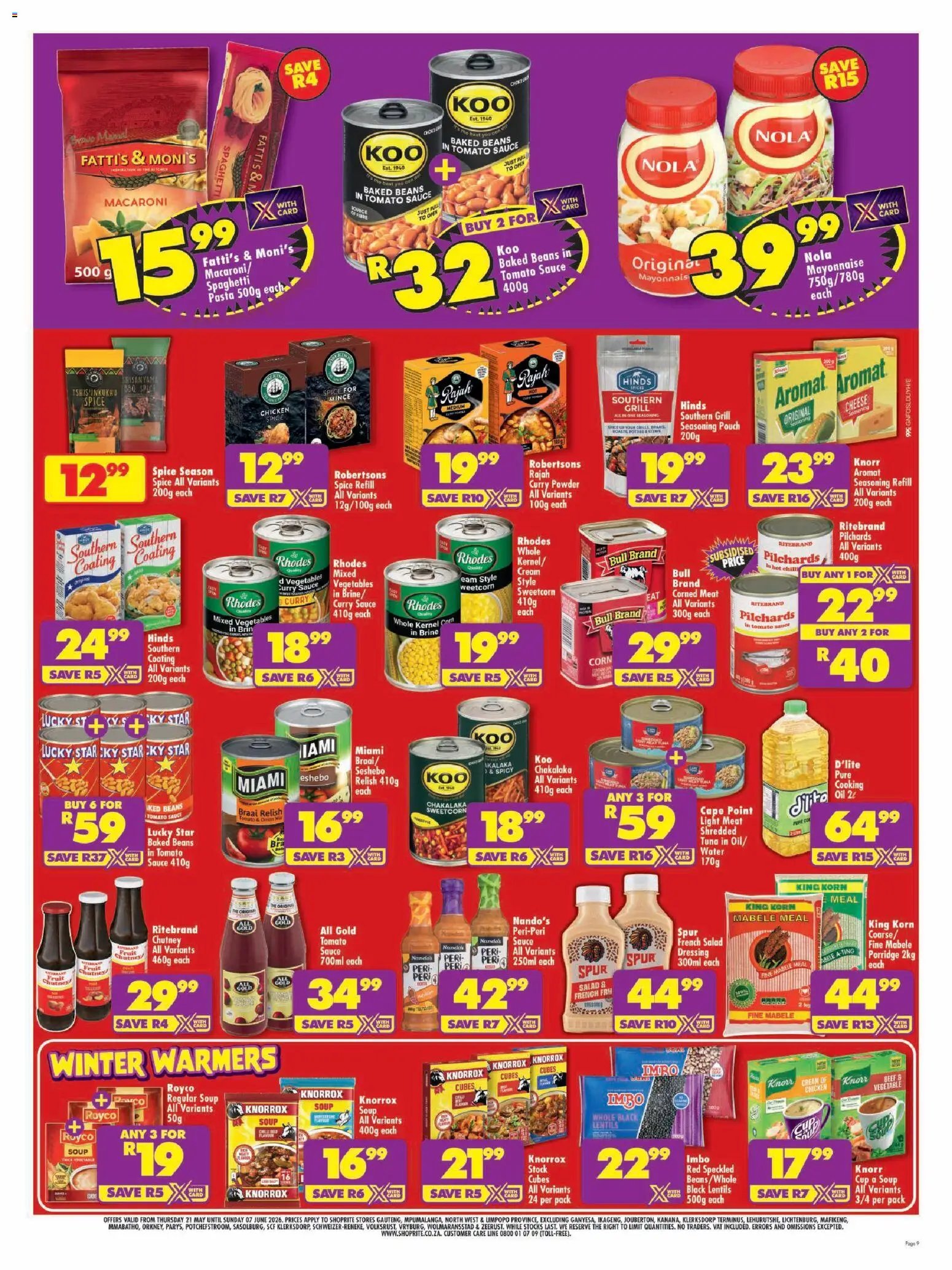 Shoprite - Gauteng - Low Price Lowduuuma