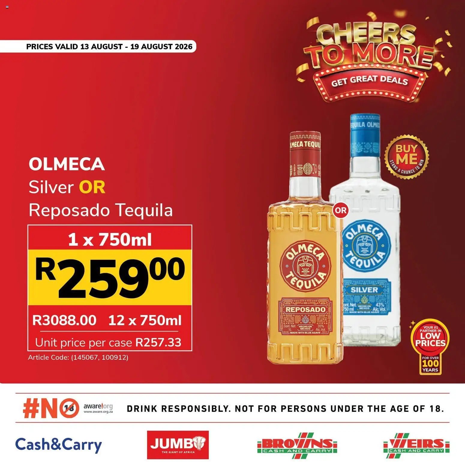 Jumbo Liquor Specials