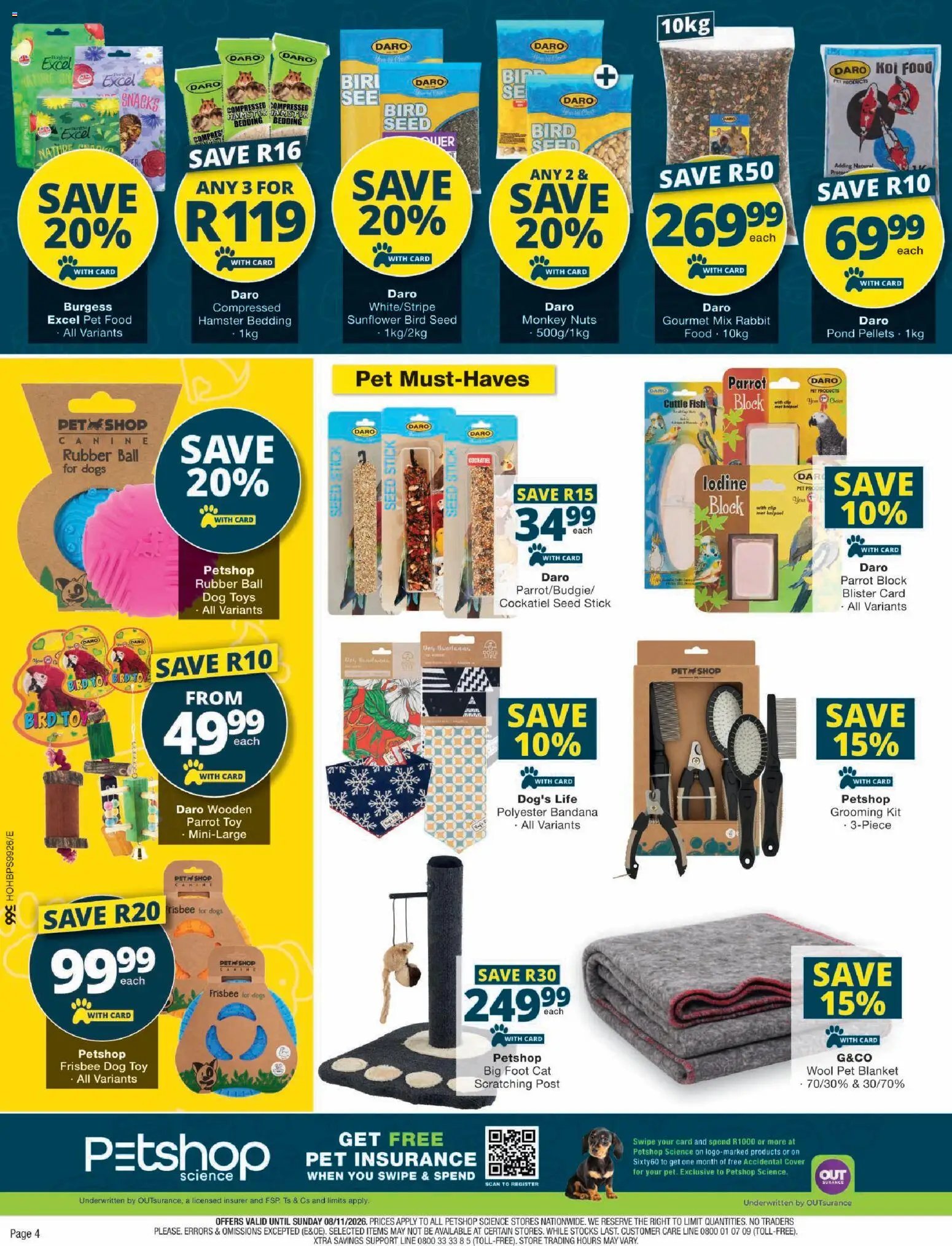 Checkers Petshop Science Deals