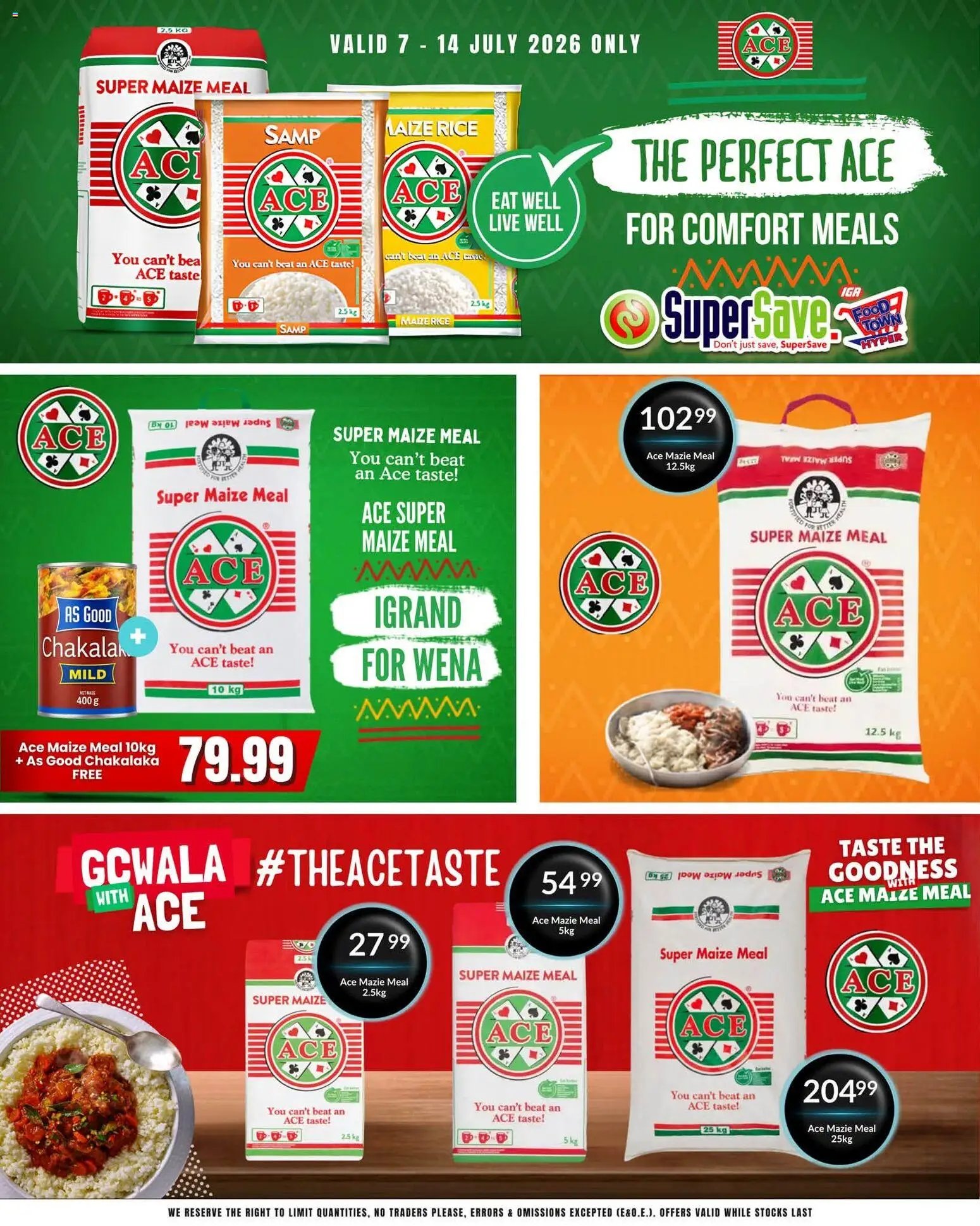 Super Save ACE favourites