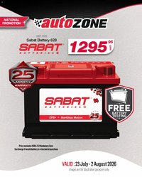 AutoZone Sabat Battery