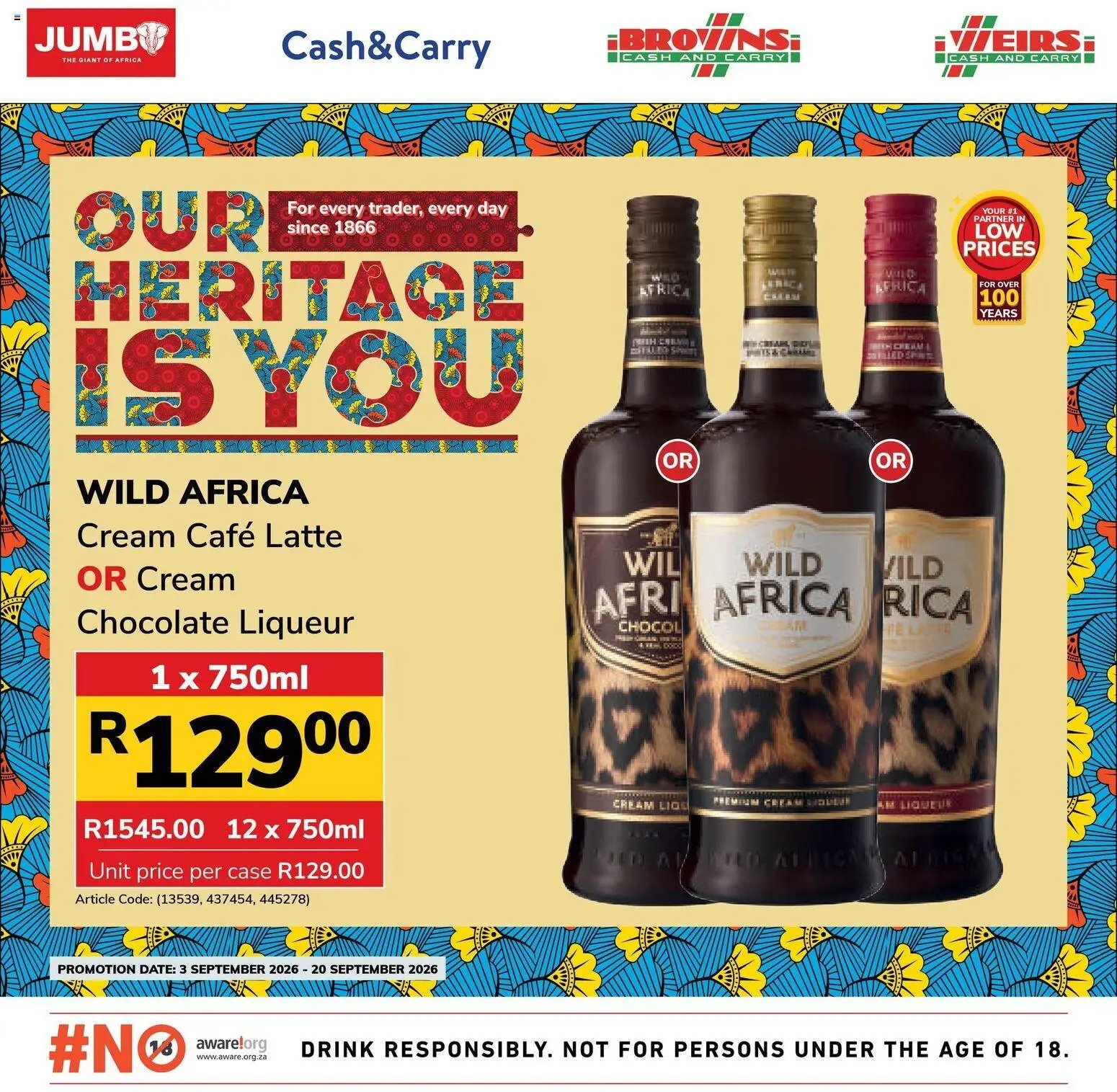 Jumbo Liquor Specials
