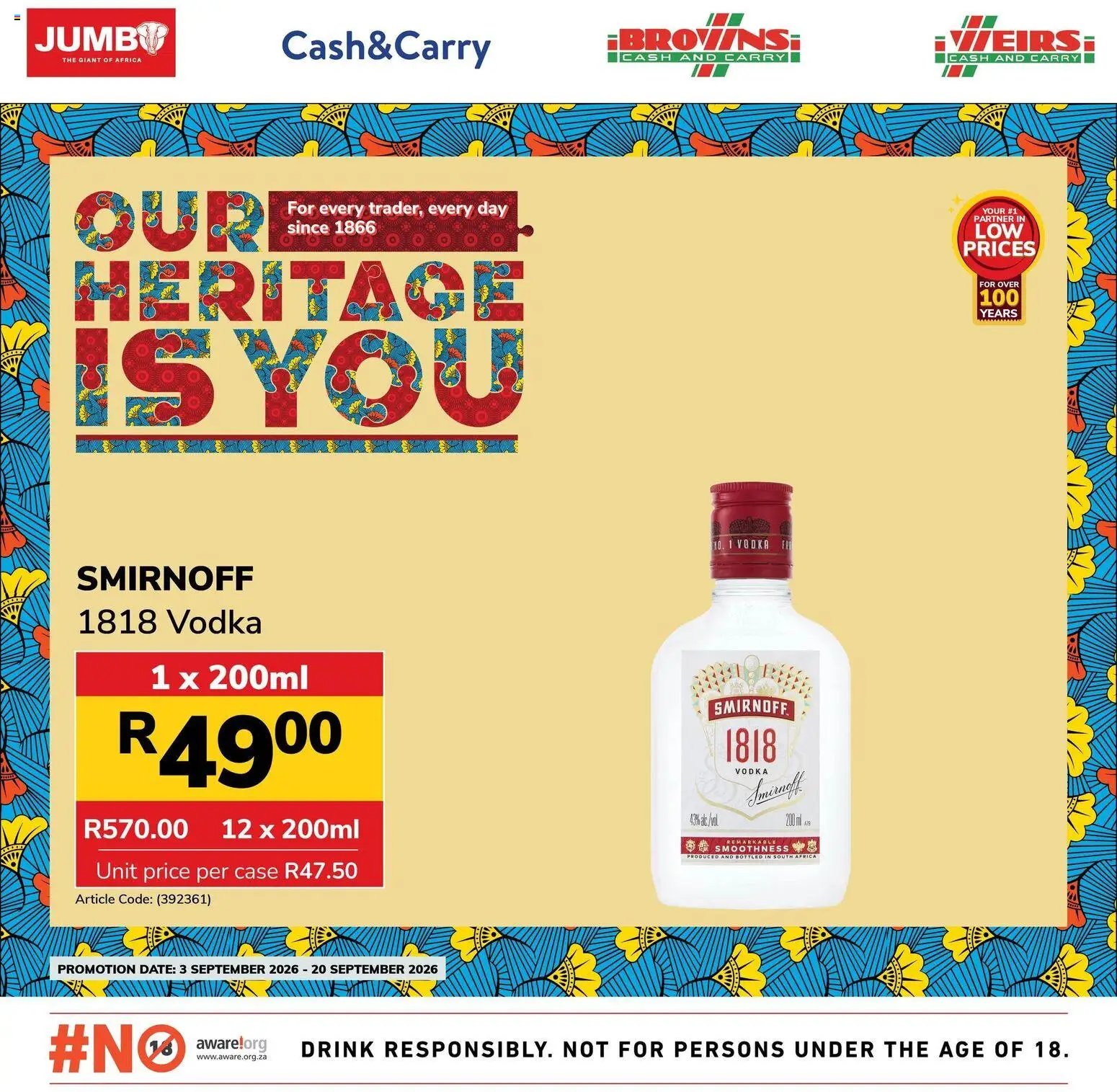 Jumbo Liquor Specials