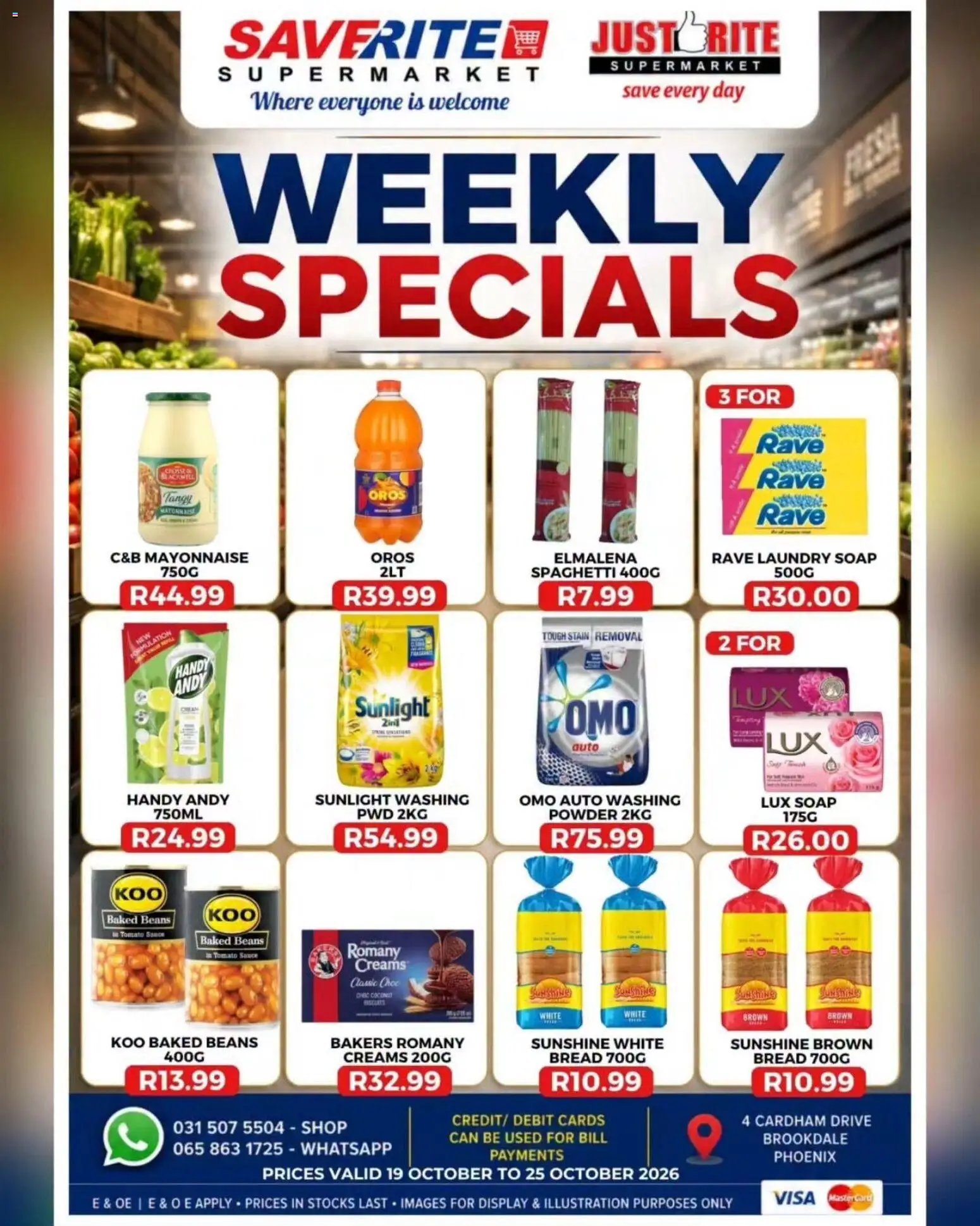 Saverite Specials