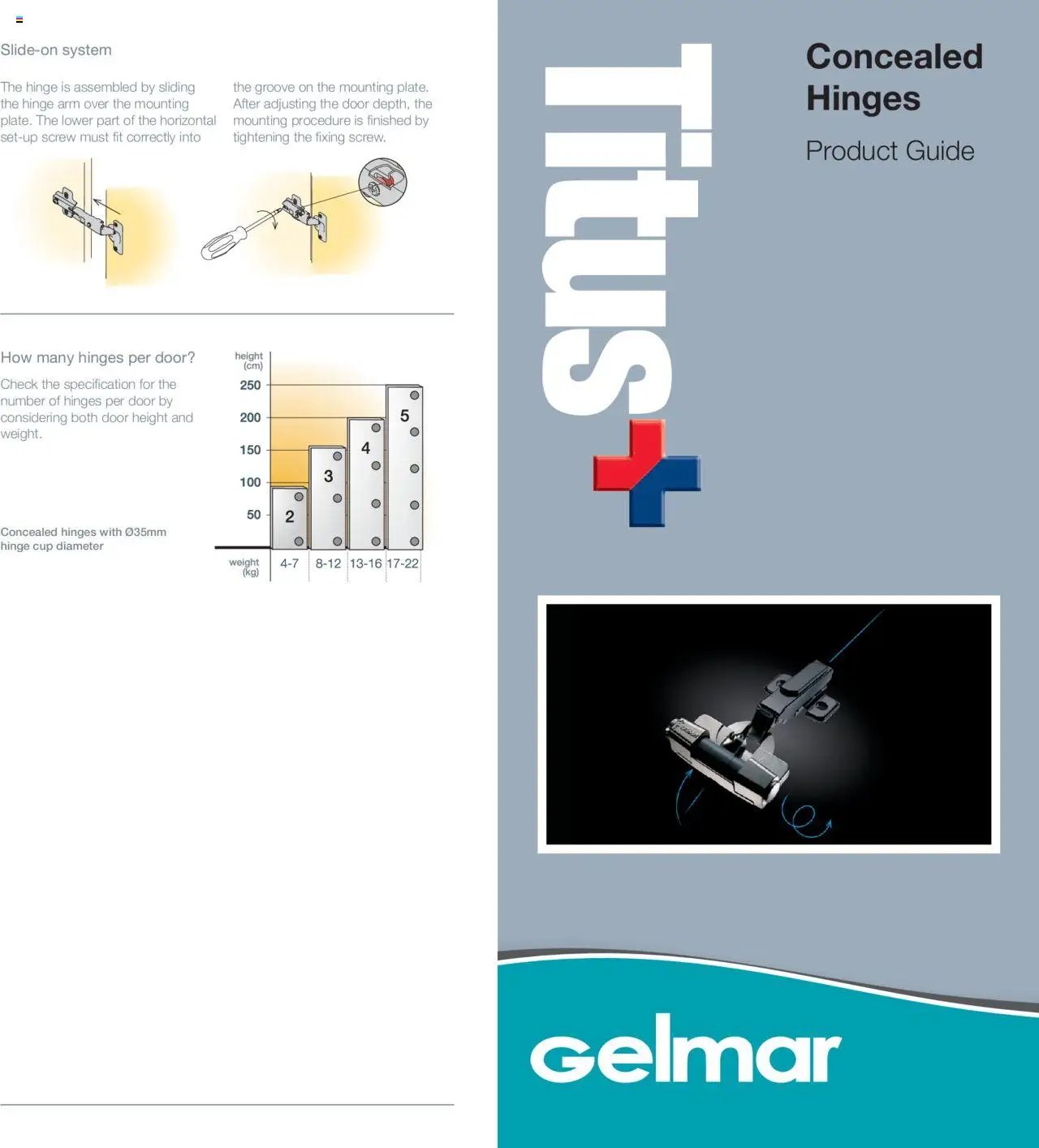 Gelmar - Titus Concealed Hinges