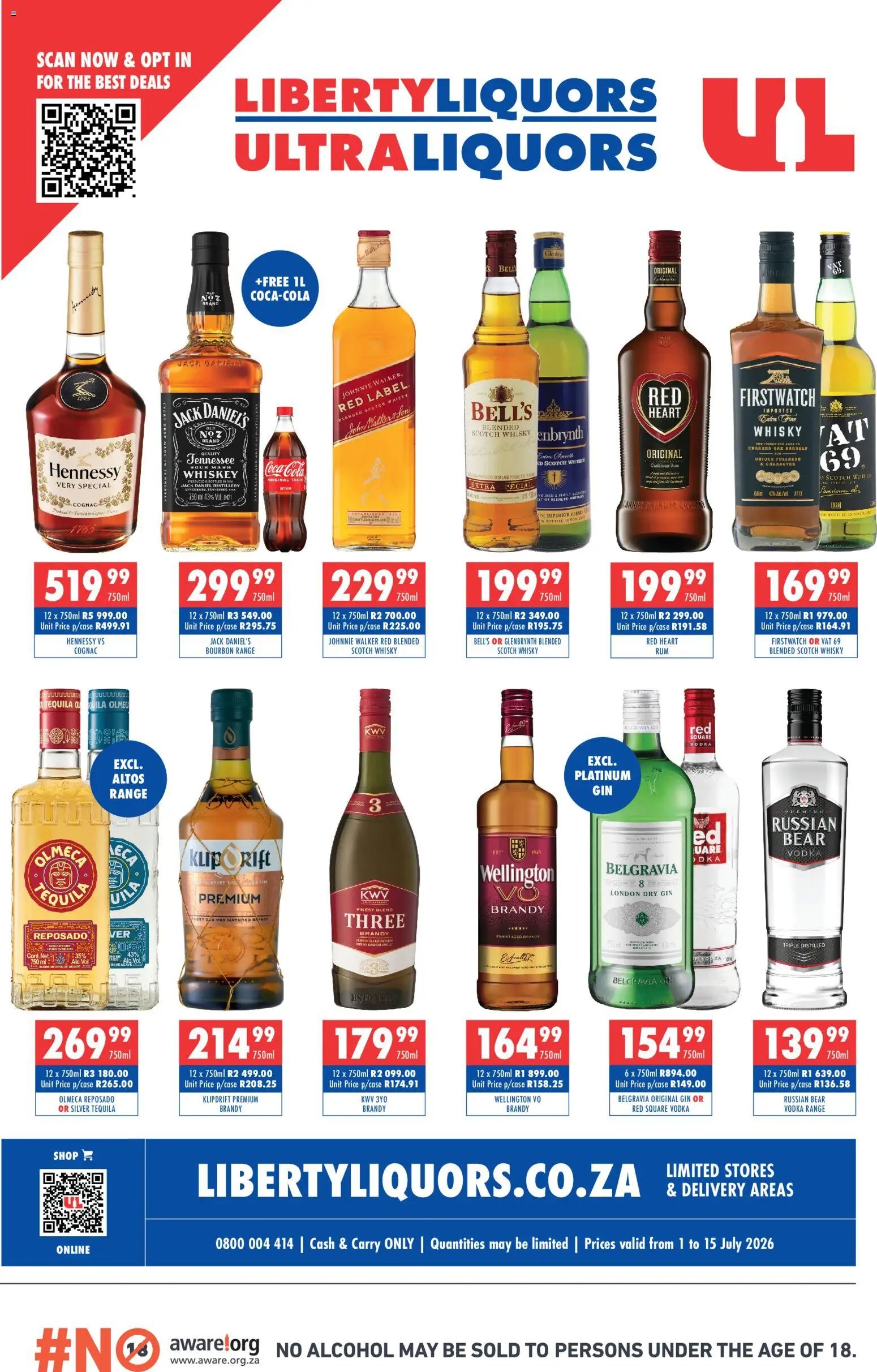 Ultra Liquors Liberty Liquors Specials