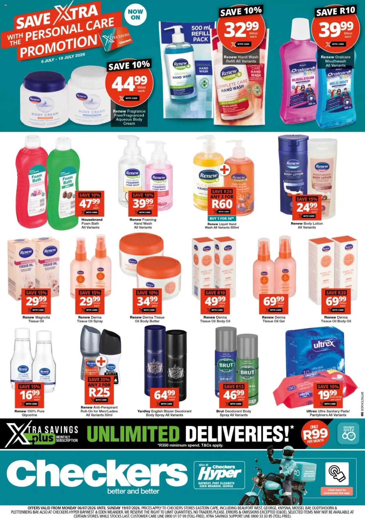Checkers - Eastern Cape - Personal Care Promotion