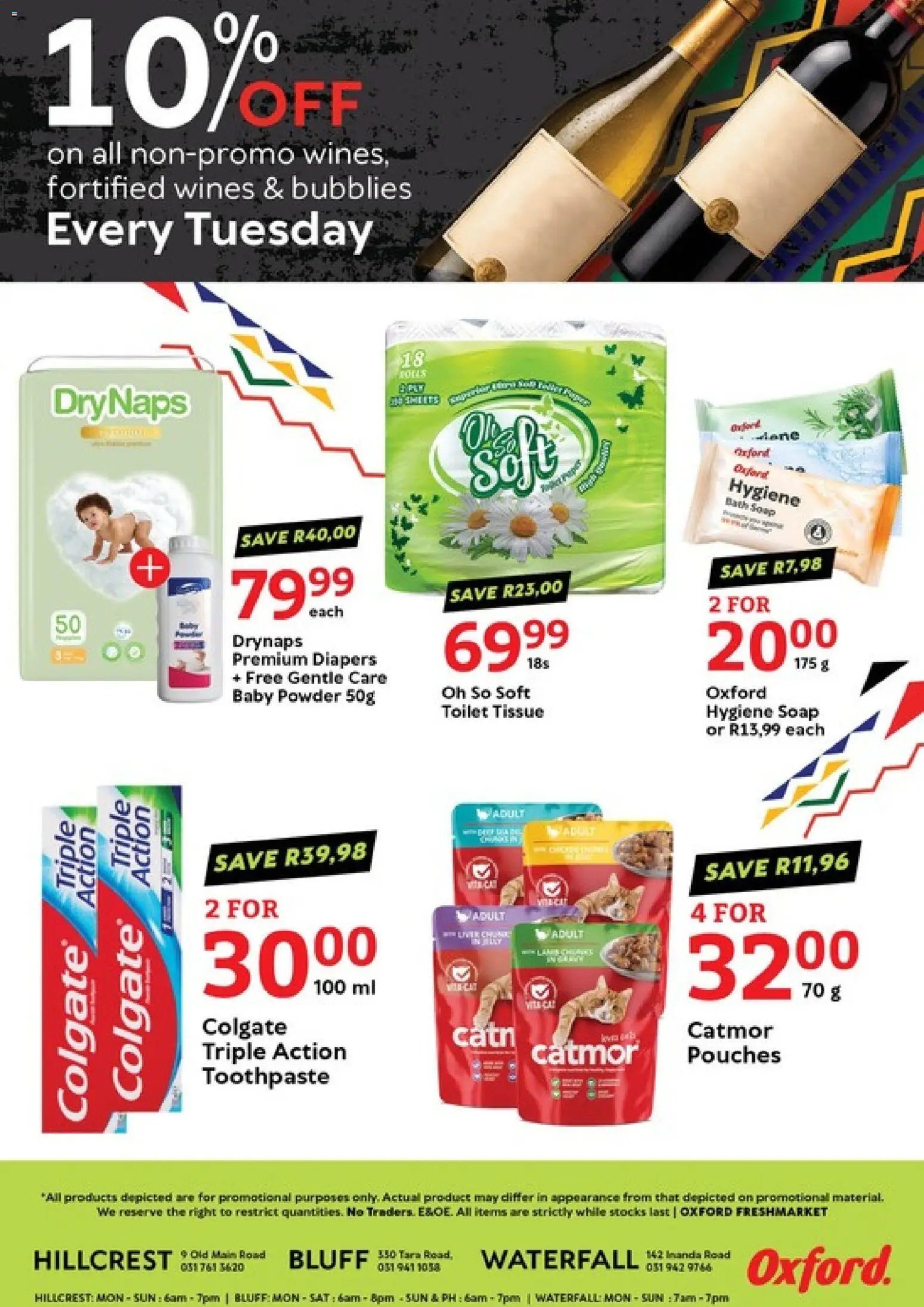 Oxford Freshmarket Tuesday Sale