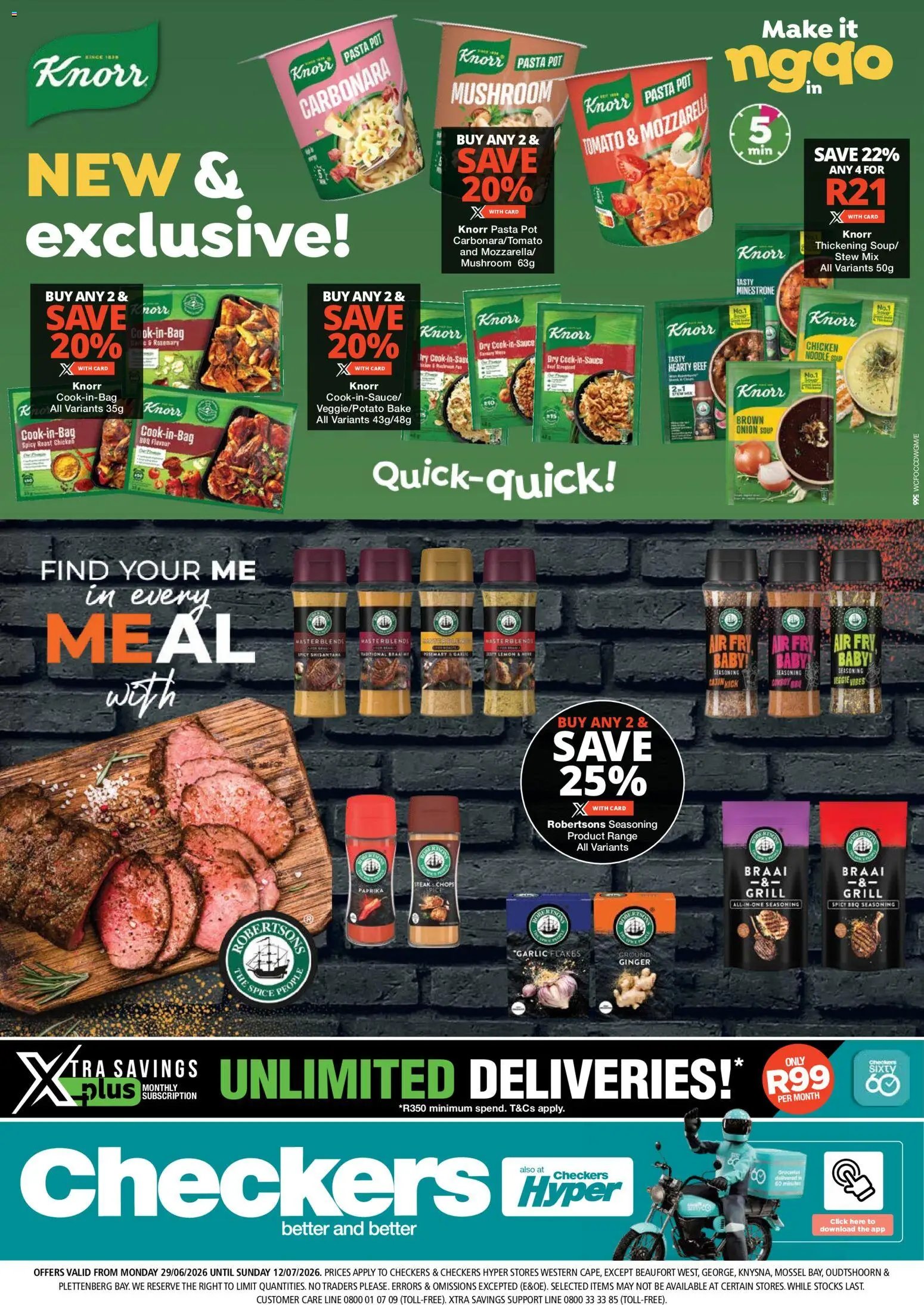 Checkers Western Cape - Knorr & Robertsons Promotion