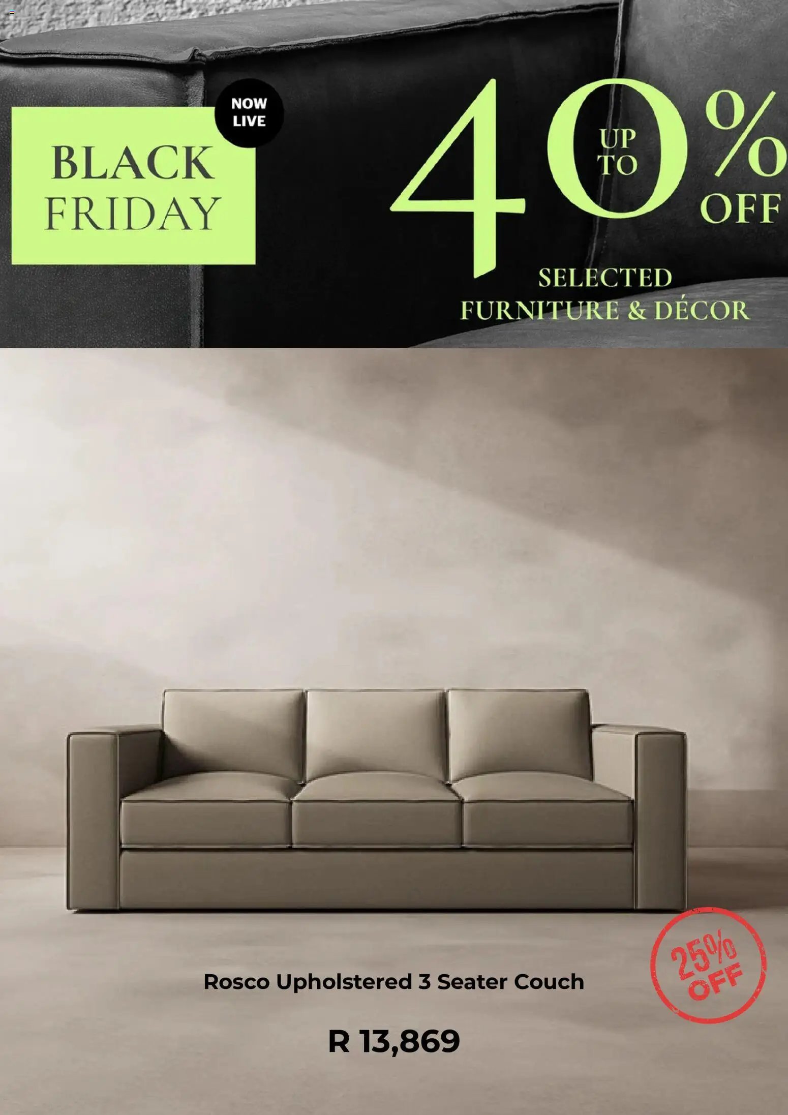 Coricraft Black Friday