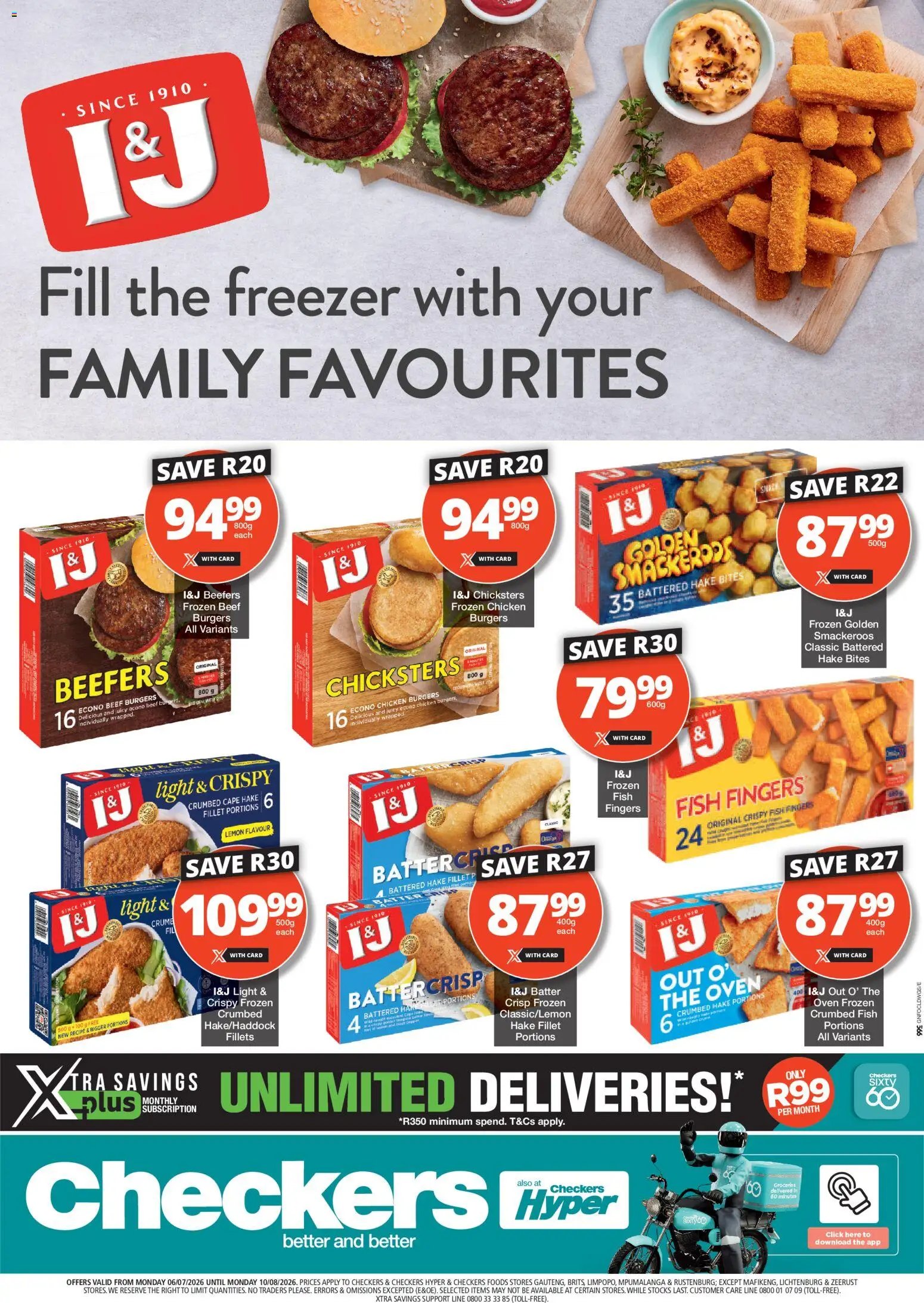 Checkers - Gauteng - I&J Promotion