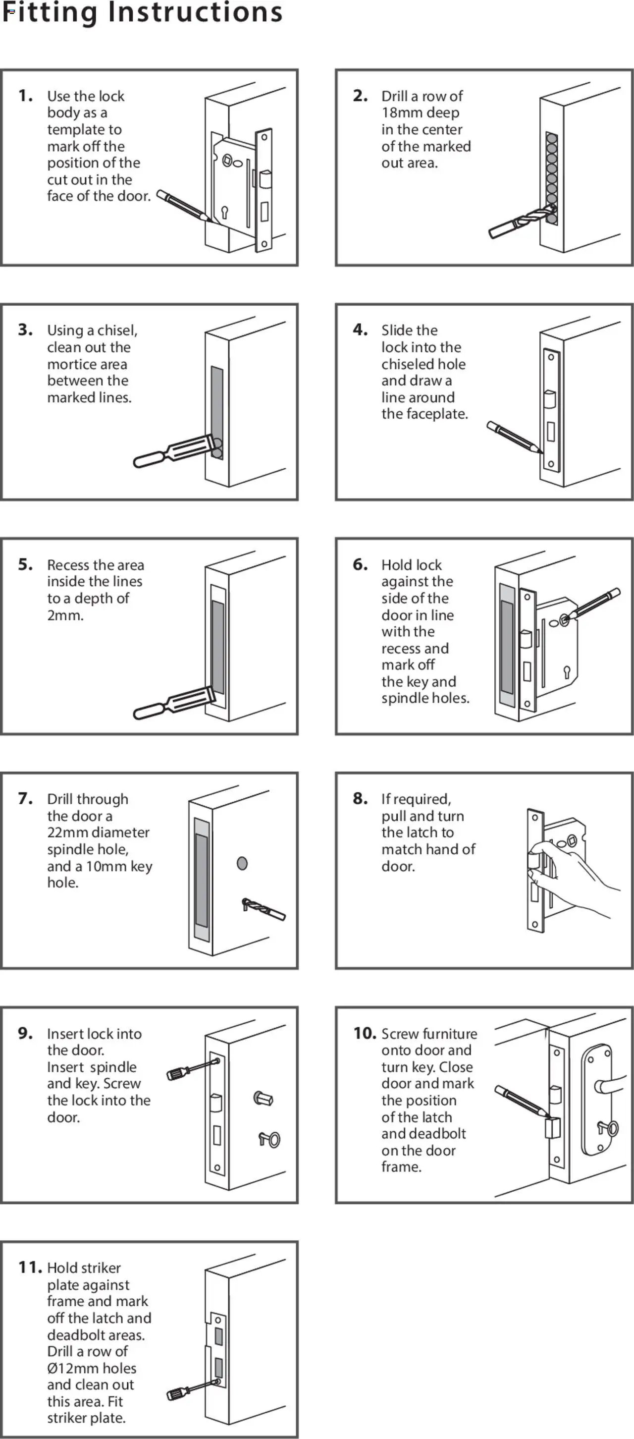 Gelmar - Reversible Latch Lock