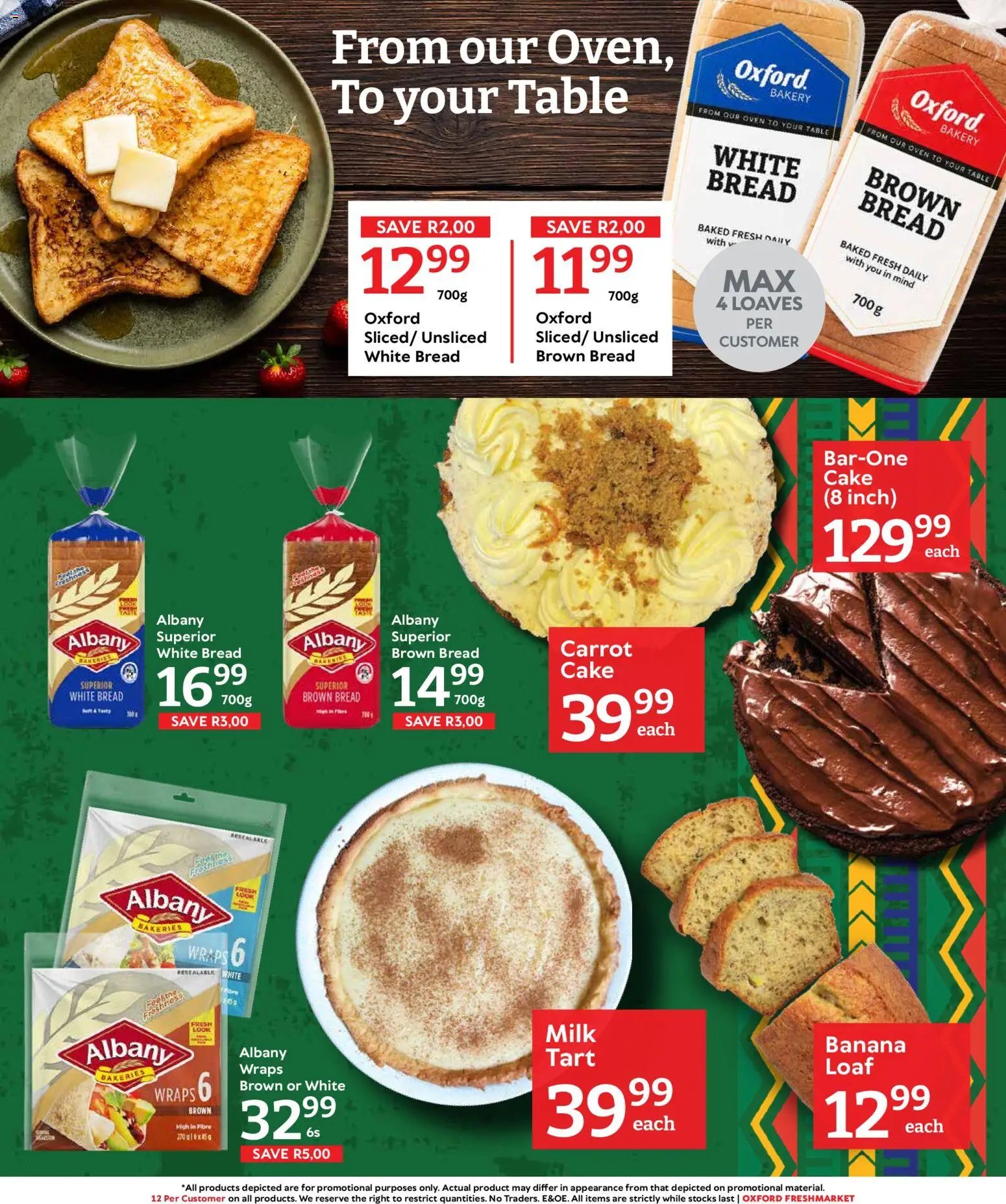 Oxford Freshmarket Specials