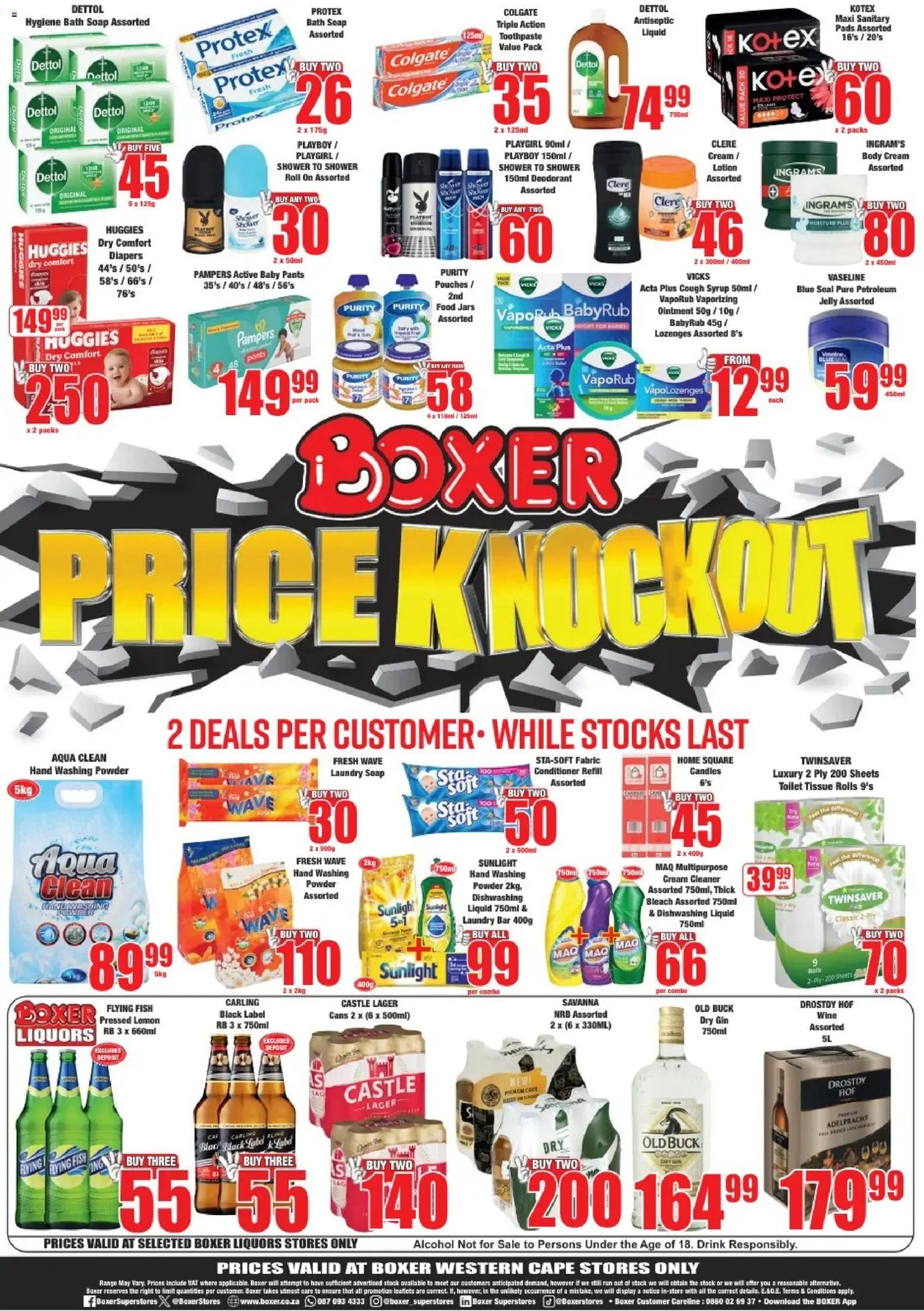 Boxer Western Cape - Specials