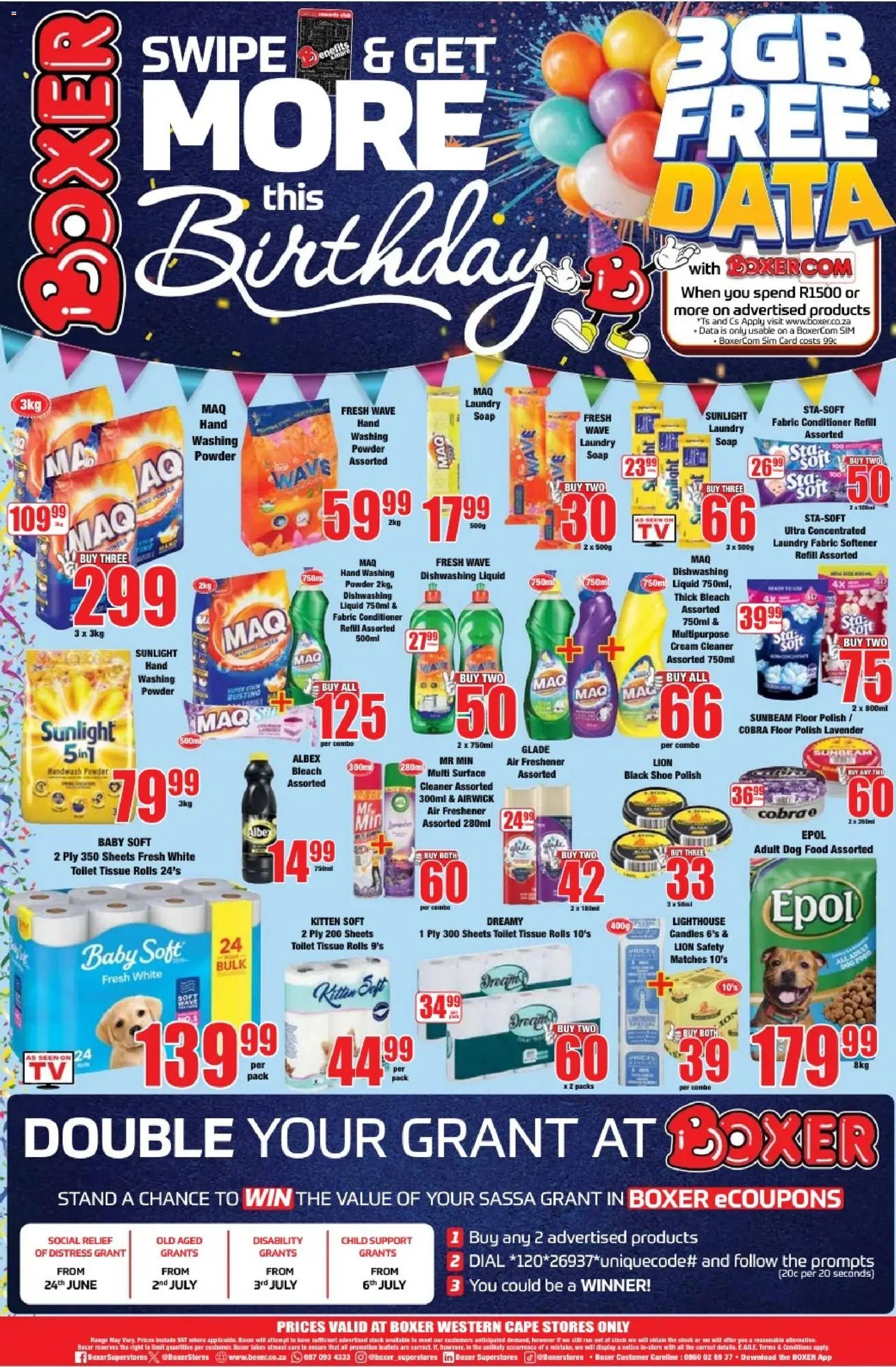 Boxer Western Cape - Specials