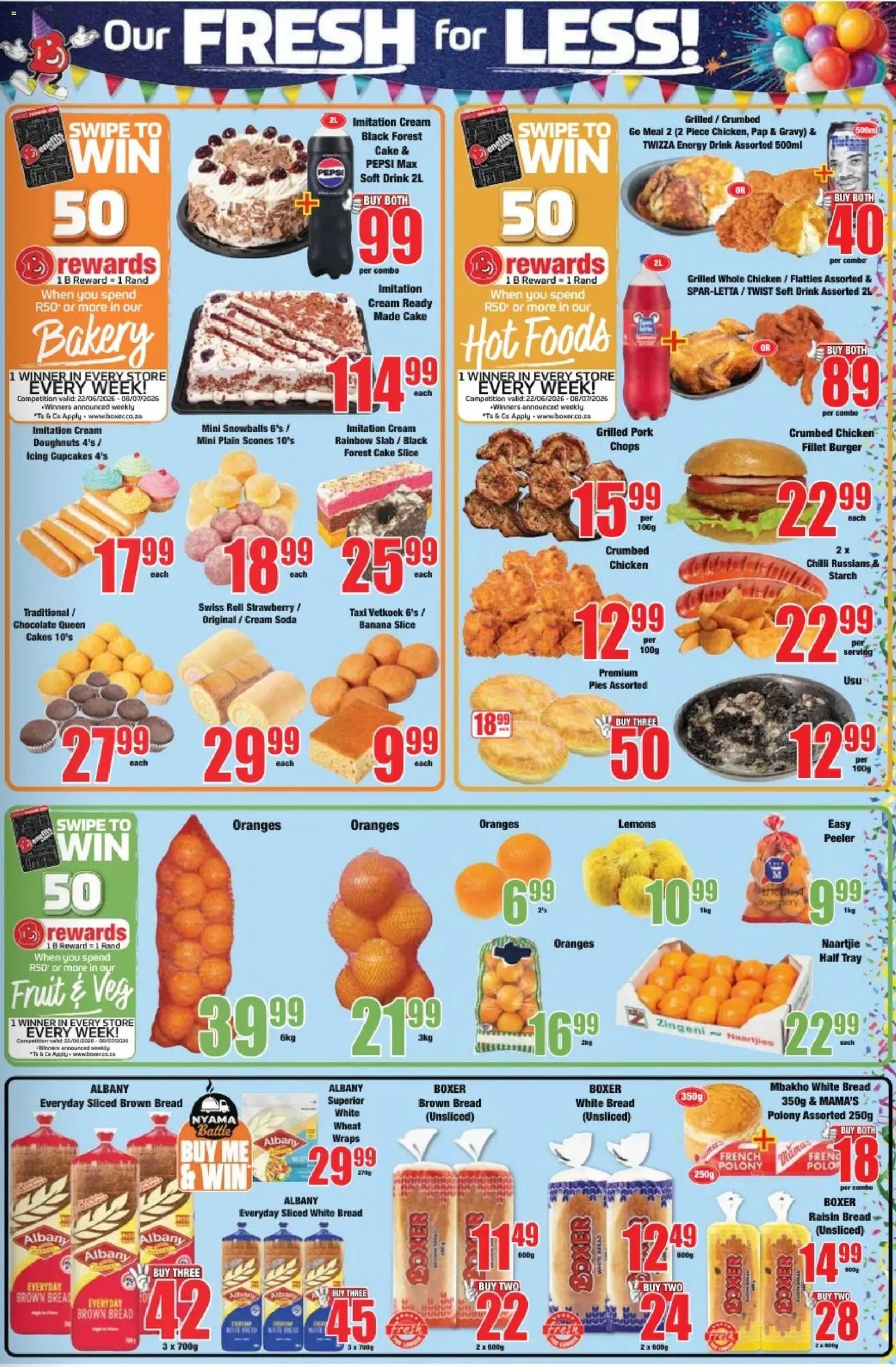 Boxer Western Cape - Specials