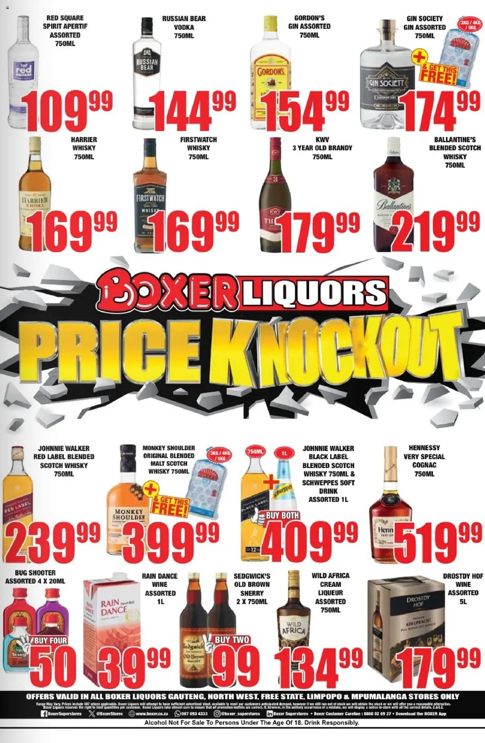 Boxer Gauteng - Liquors