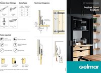 Gelmar 1 Door Pocket Door System