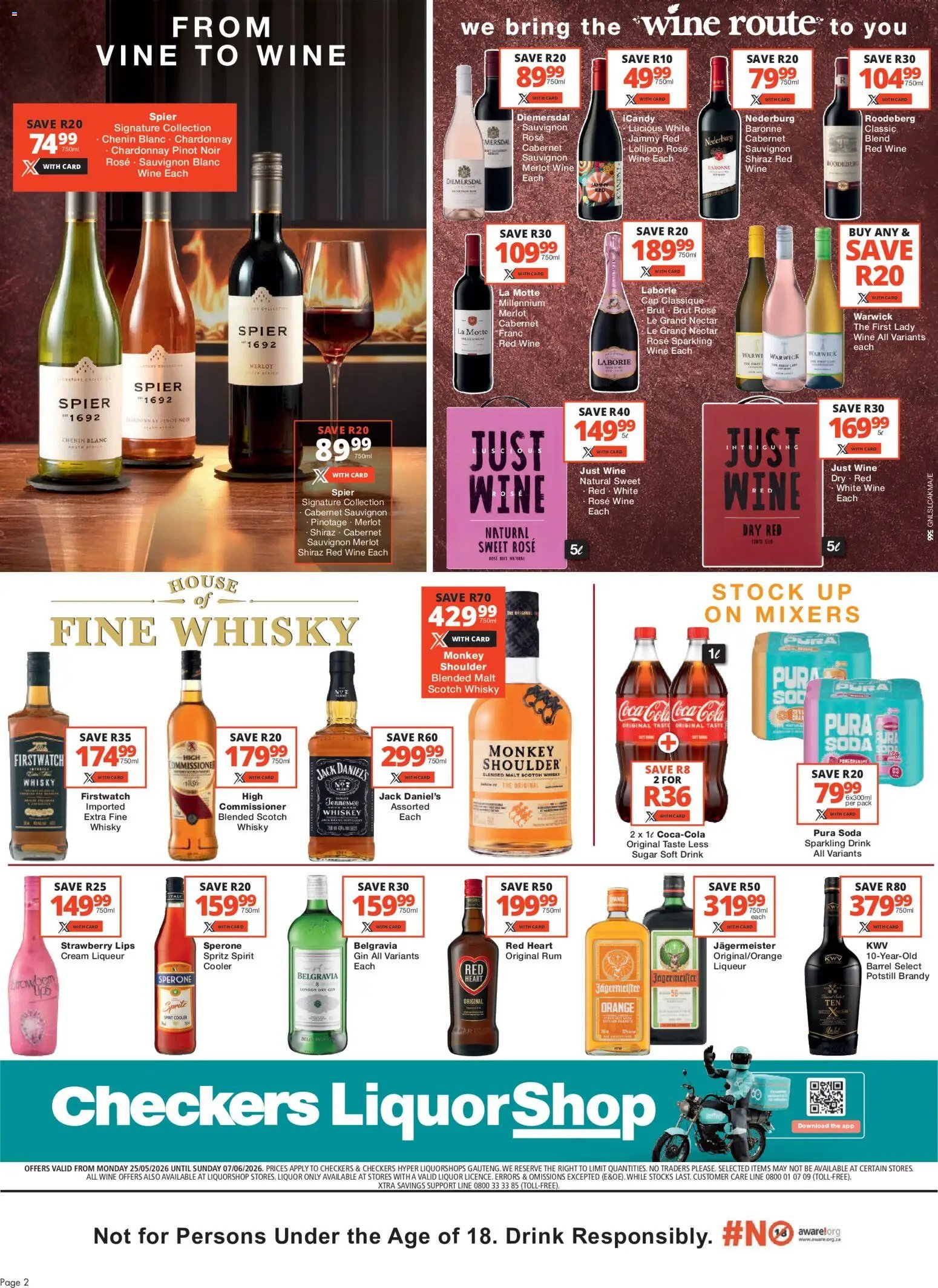 Checkers Gauteng - Liquorshop May Month-End Promotion