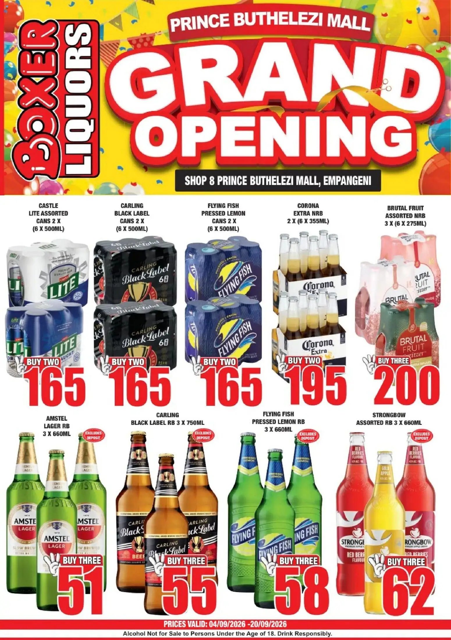 Boxer - Prince Buthelezi Mall Liquor Grand Opening