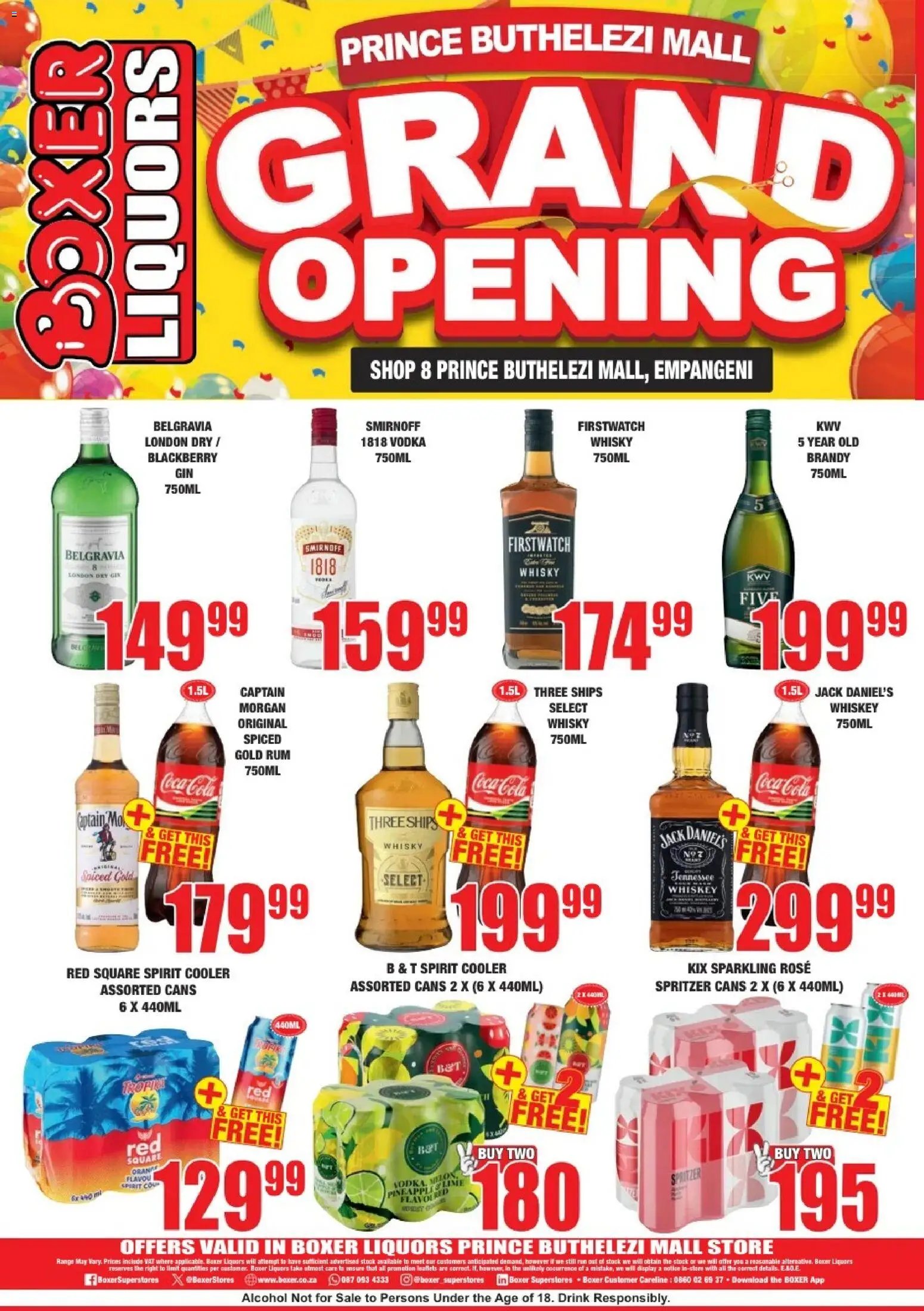 Boxer - Prince Buthelezi Mall Liquor Grand Opening