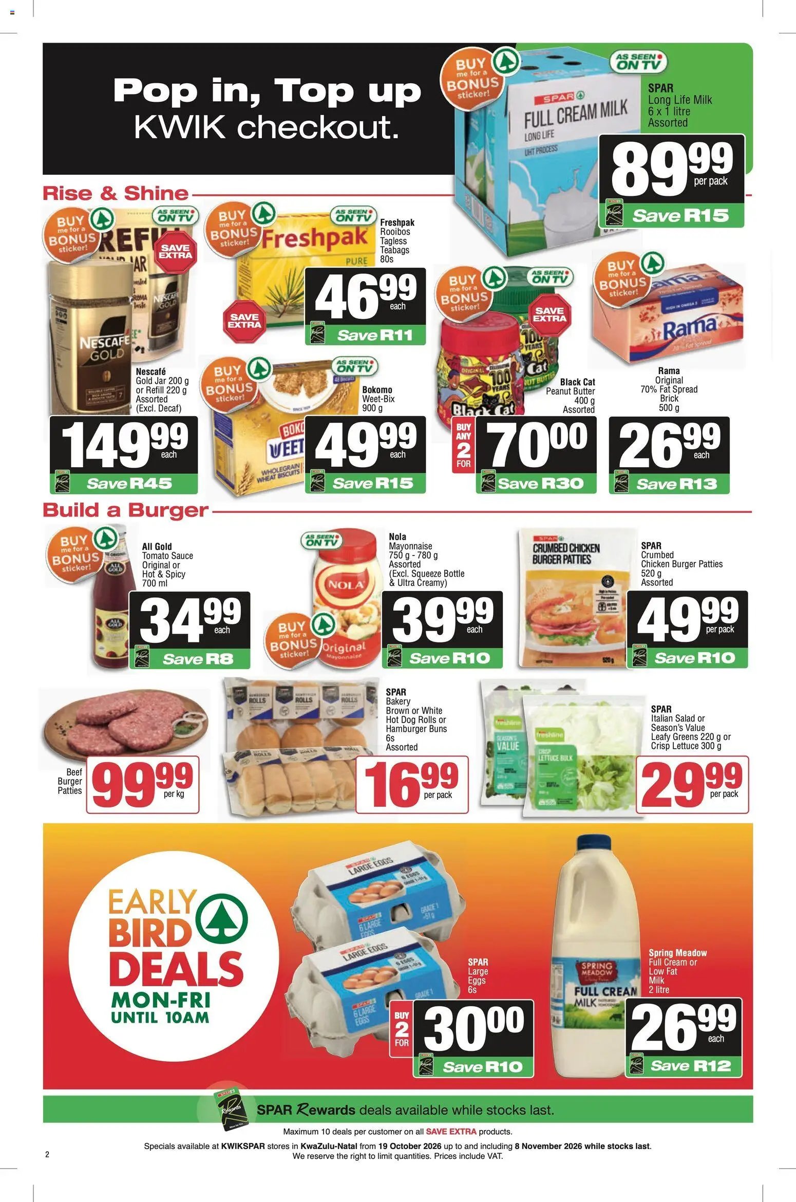KWIKSPAR Specials