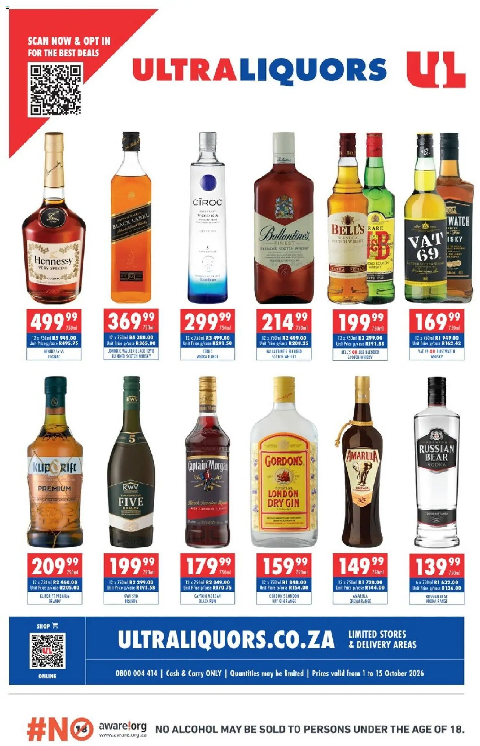 Ultra Liquors Specials