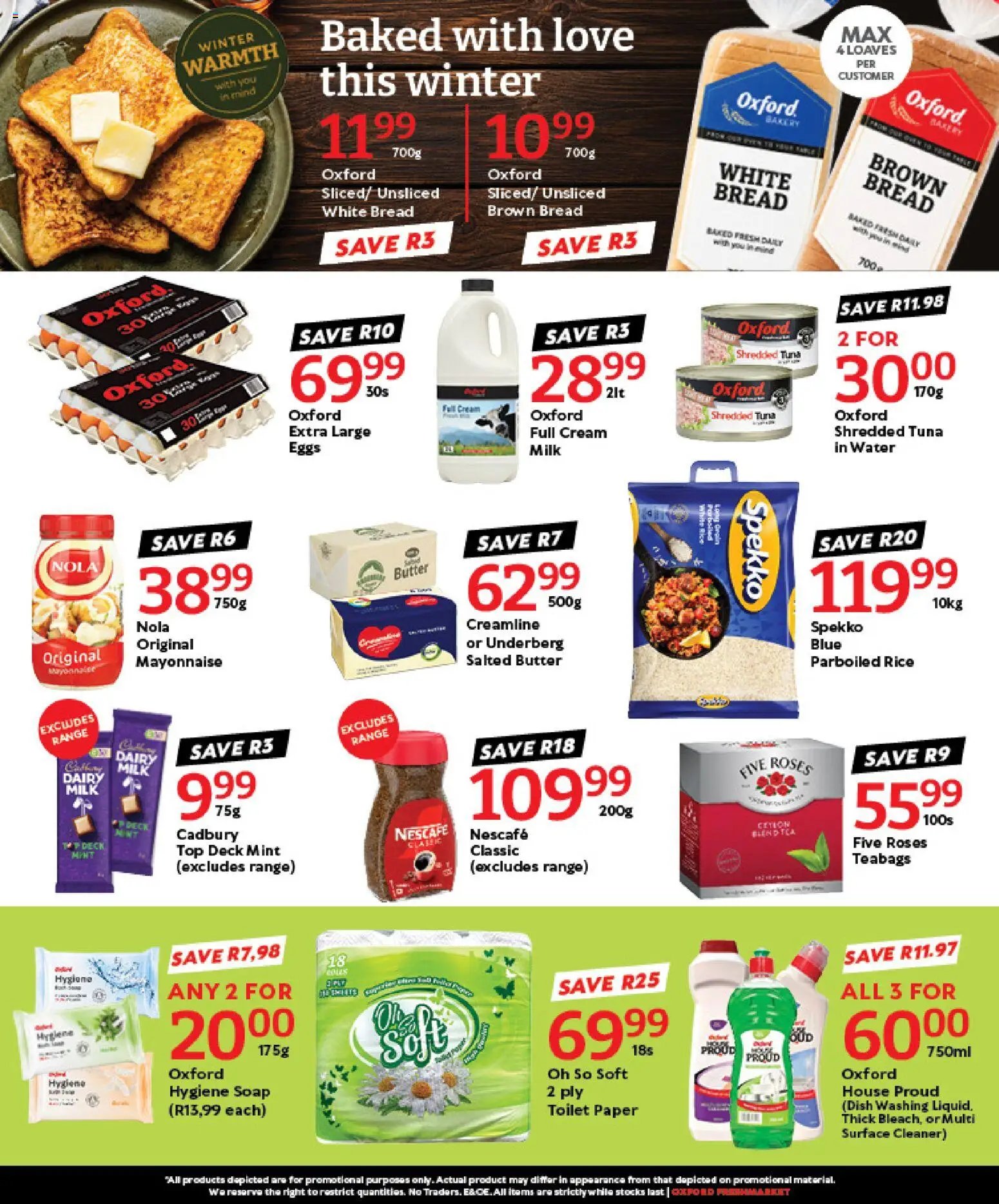 Oxford Freshmarket Tuesday Sale