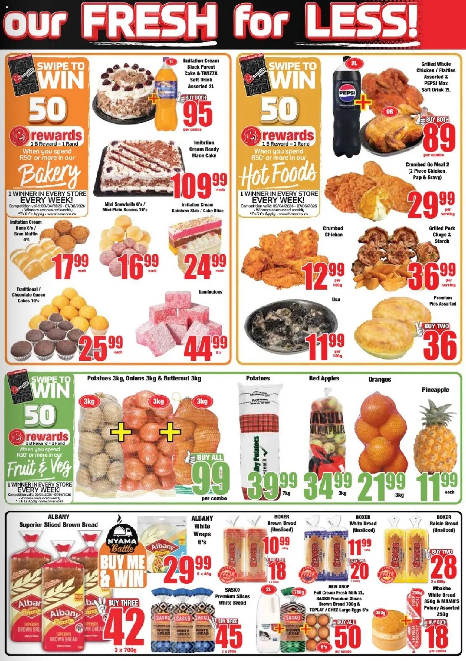 Boxer KwaZulu-Natal - Prince Buthelezi Mall Specials