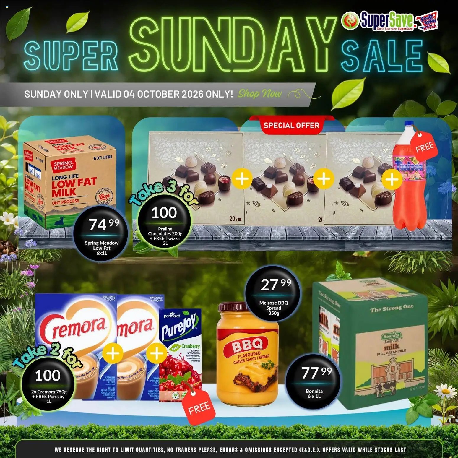 Super Save Sunday Savings