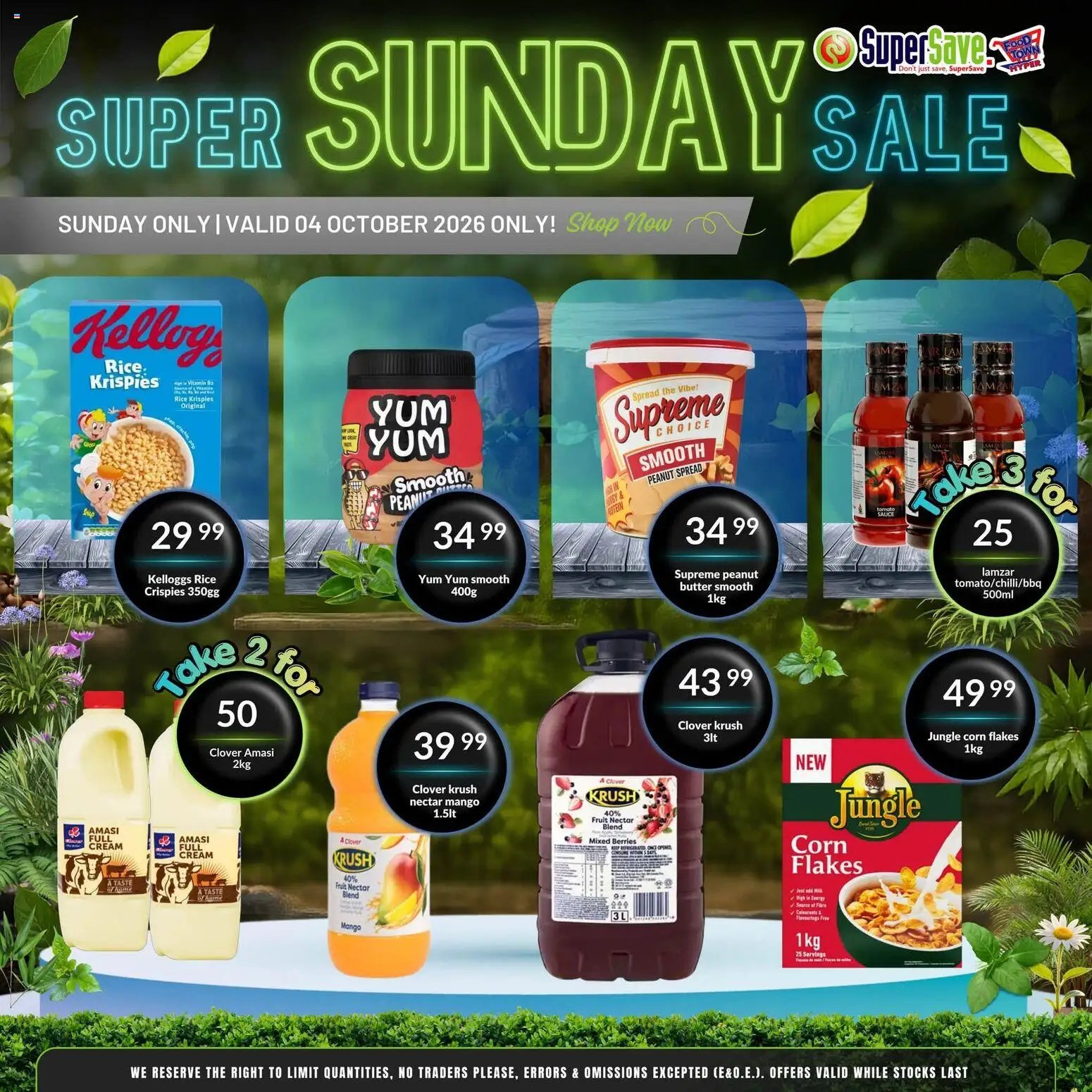 Super Save Sunday Savings