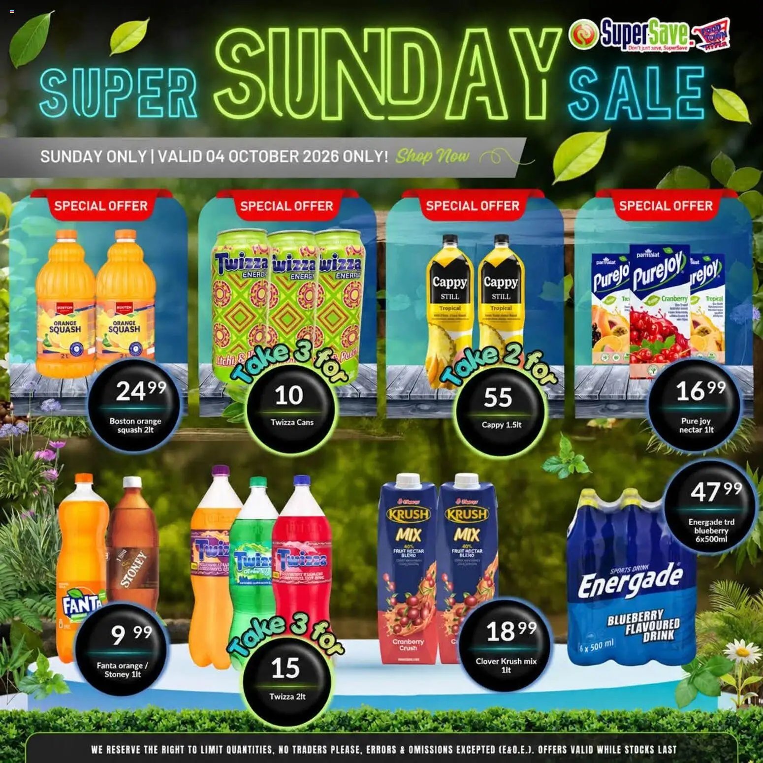 Super Save Sunday Savings