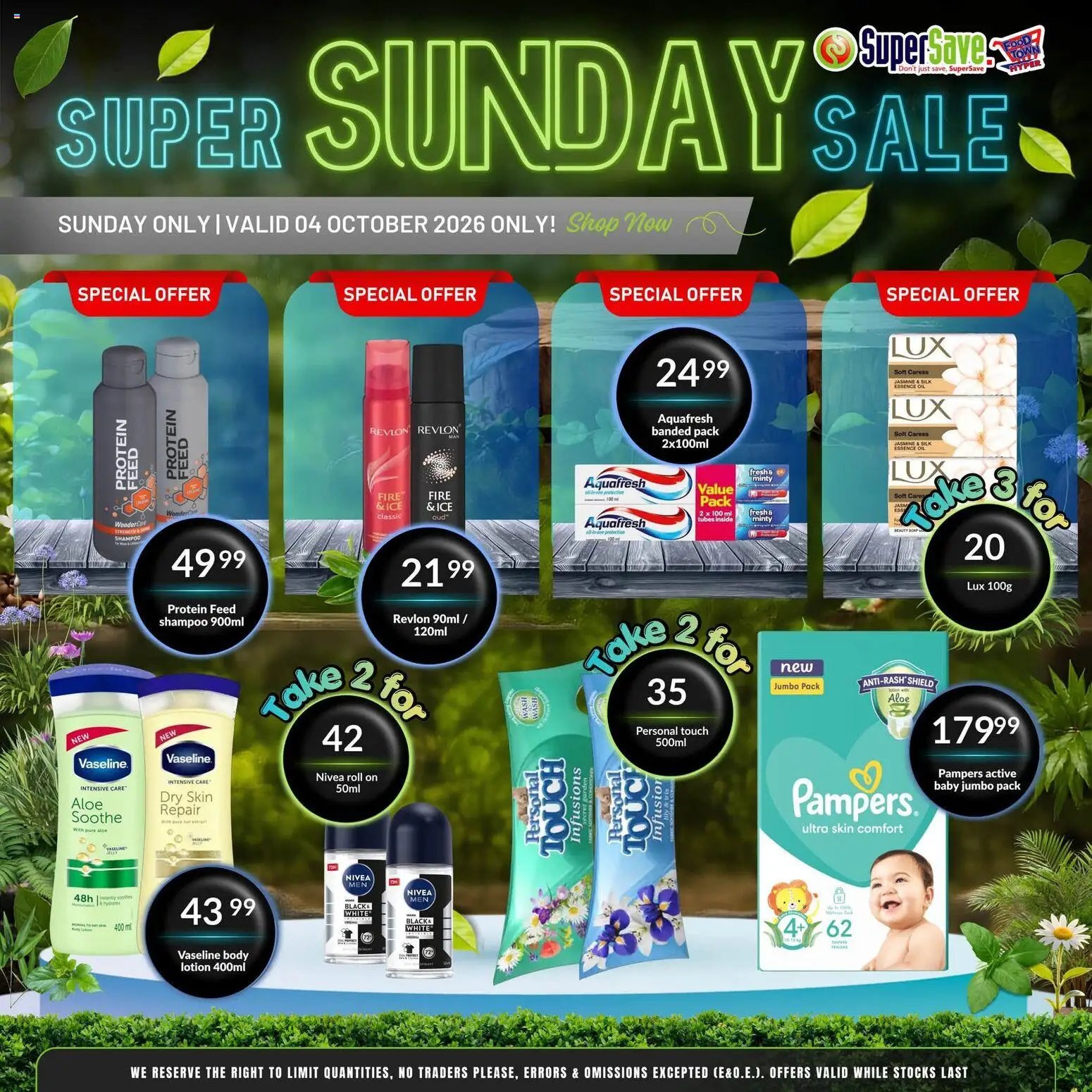 Super Save Sunday Savings
