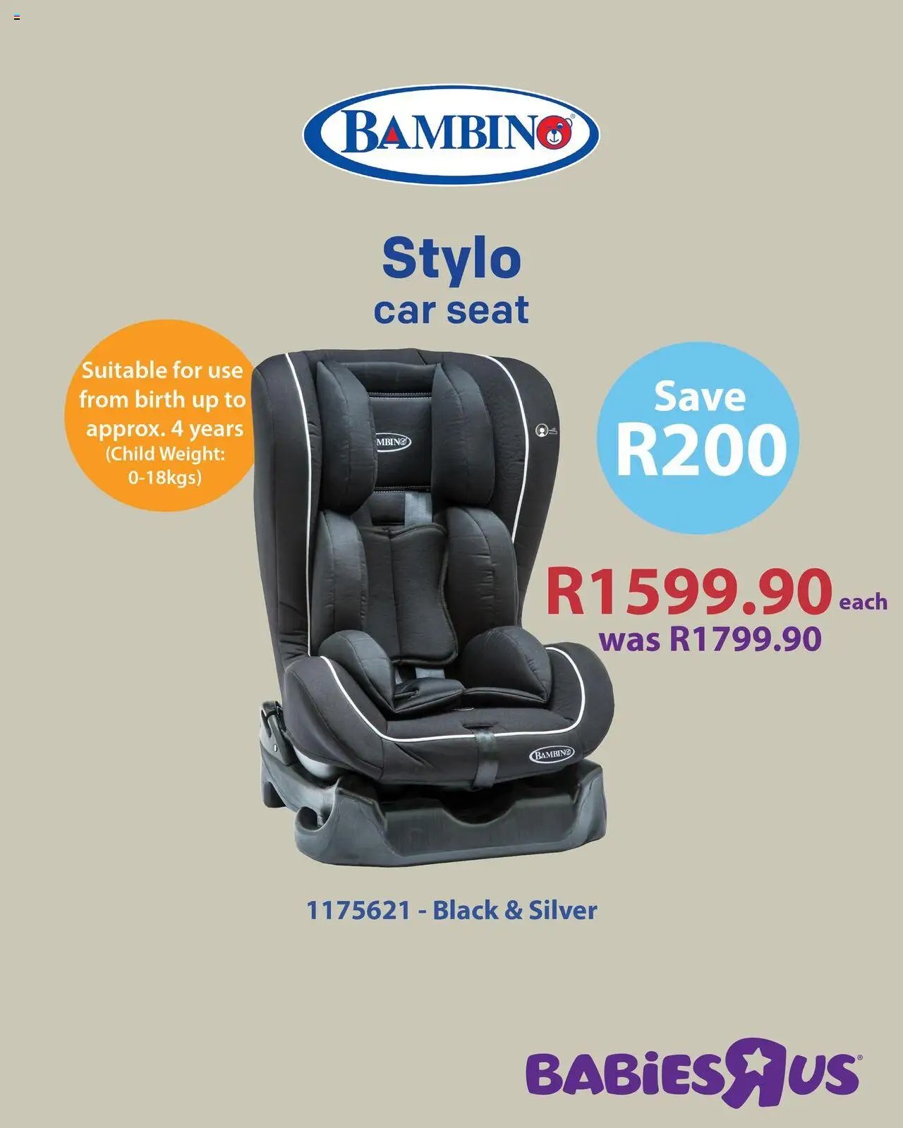 Babies R Us Bambino car seats (2025-09-20 - 2025-09-27) | 1