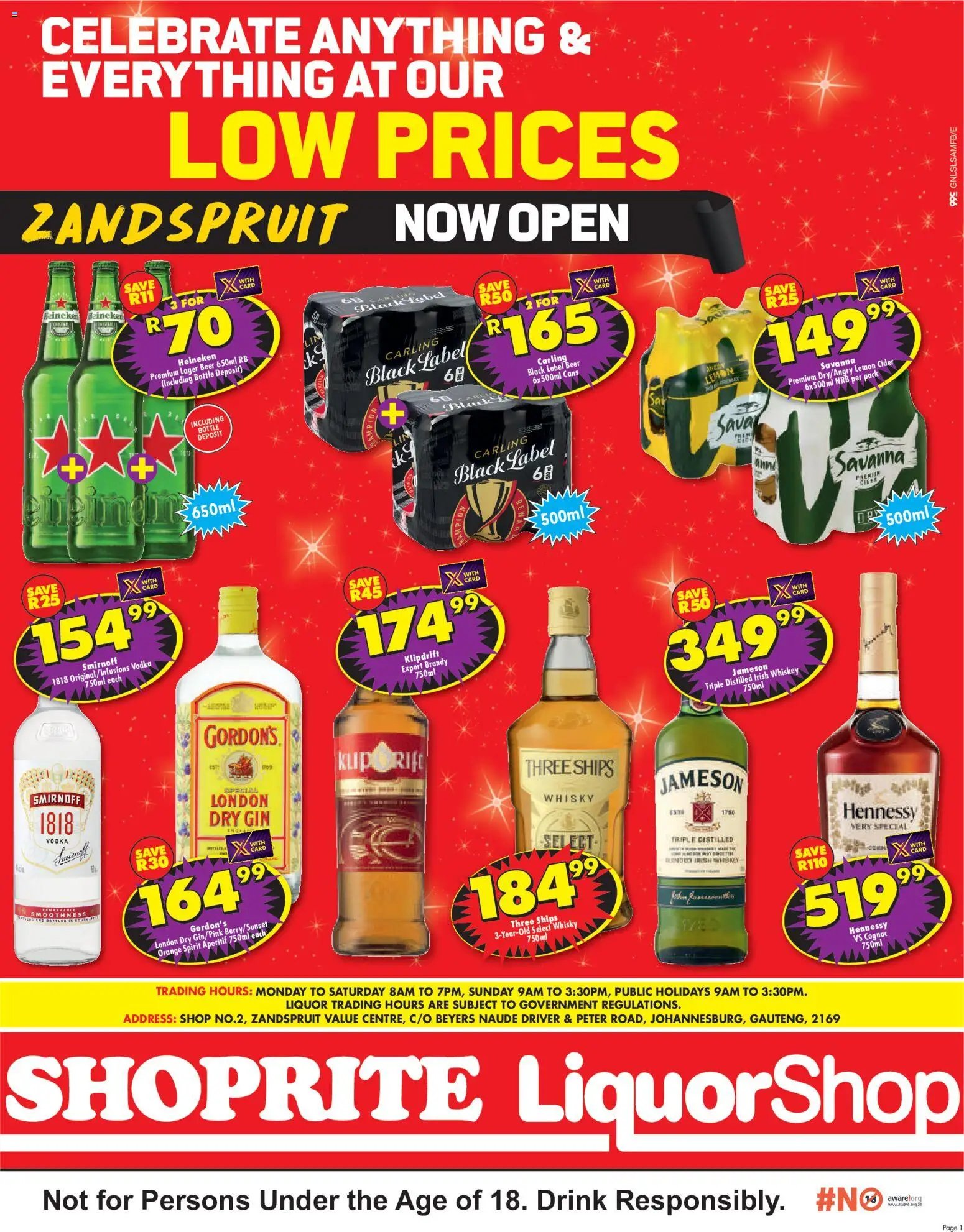 Shoprite Gauteng - LiquorShop Deals Store Opening Zandspruit