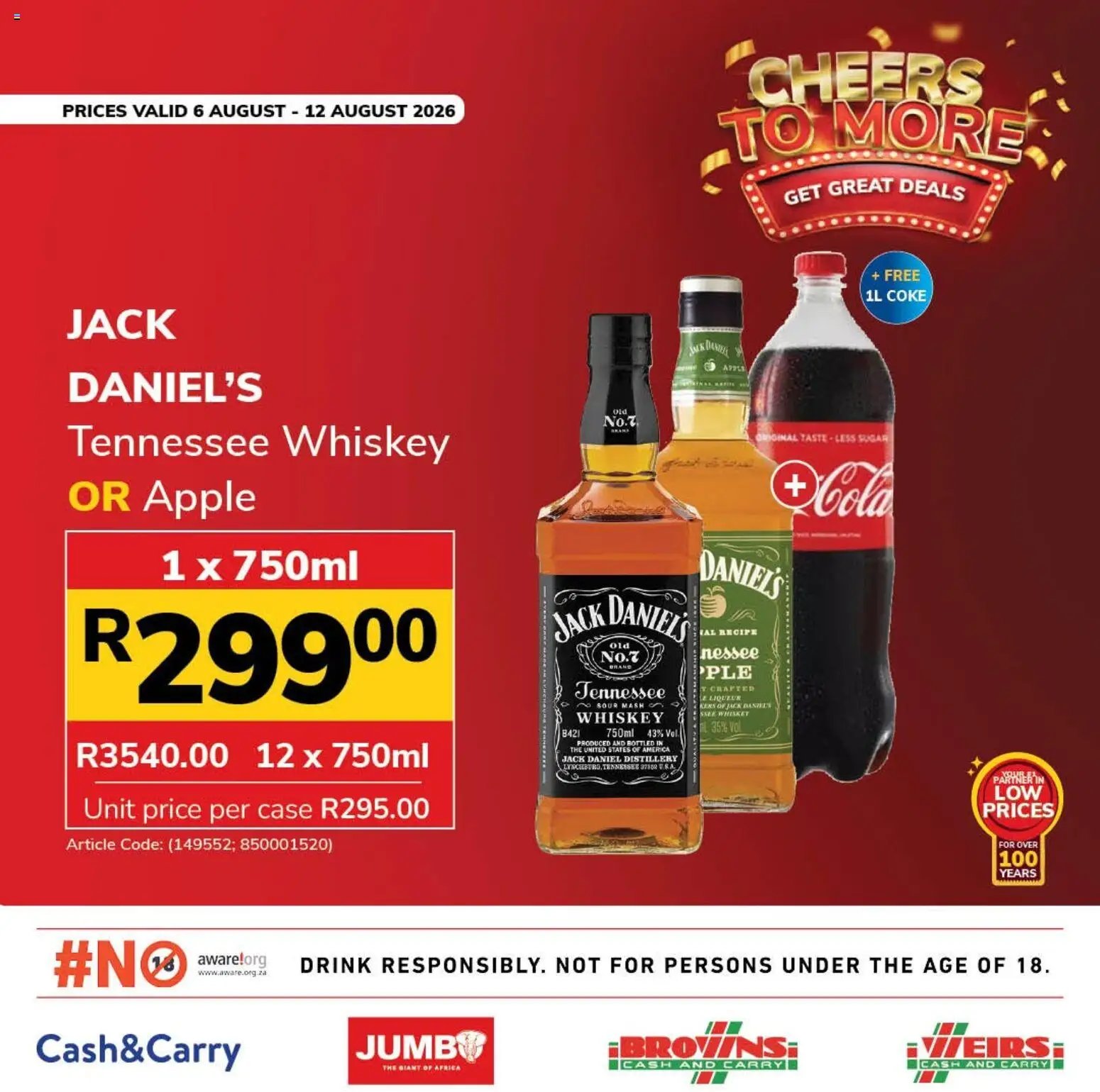 Jumbo Liquor Specials