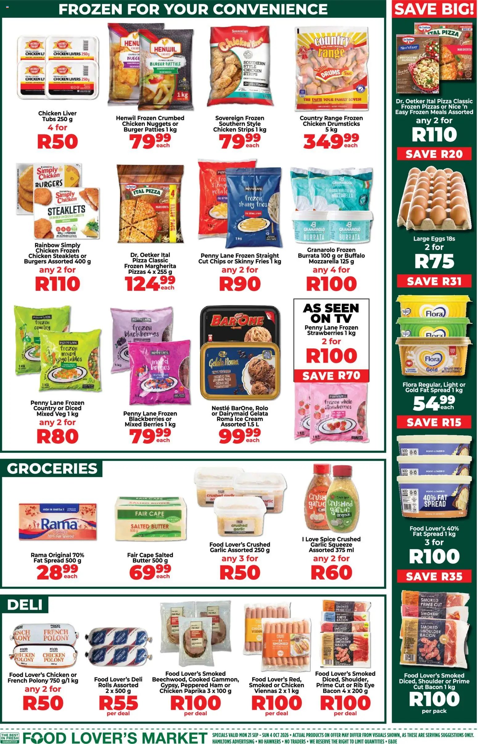 Food Lover's Market Game day deals